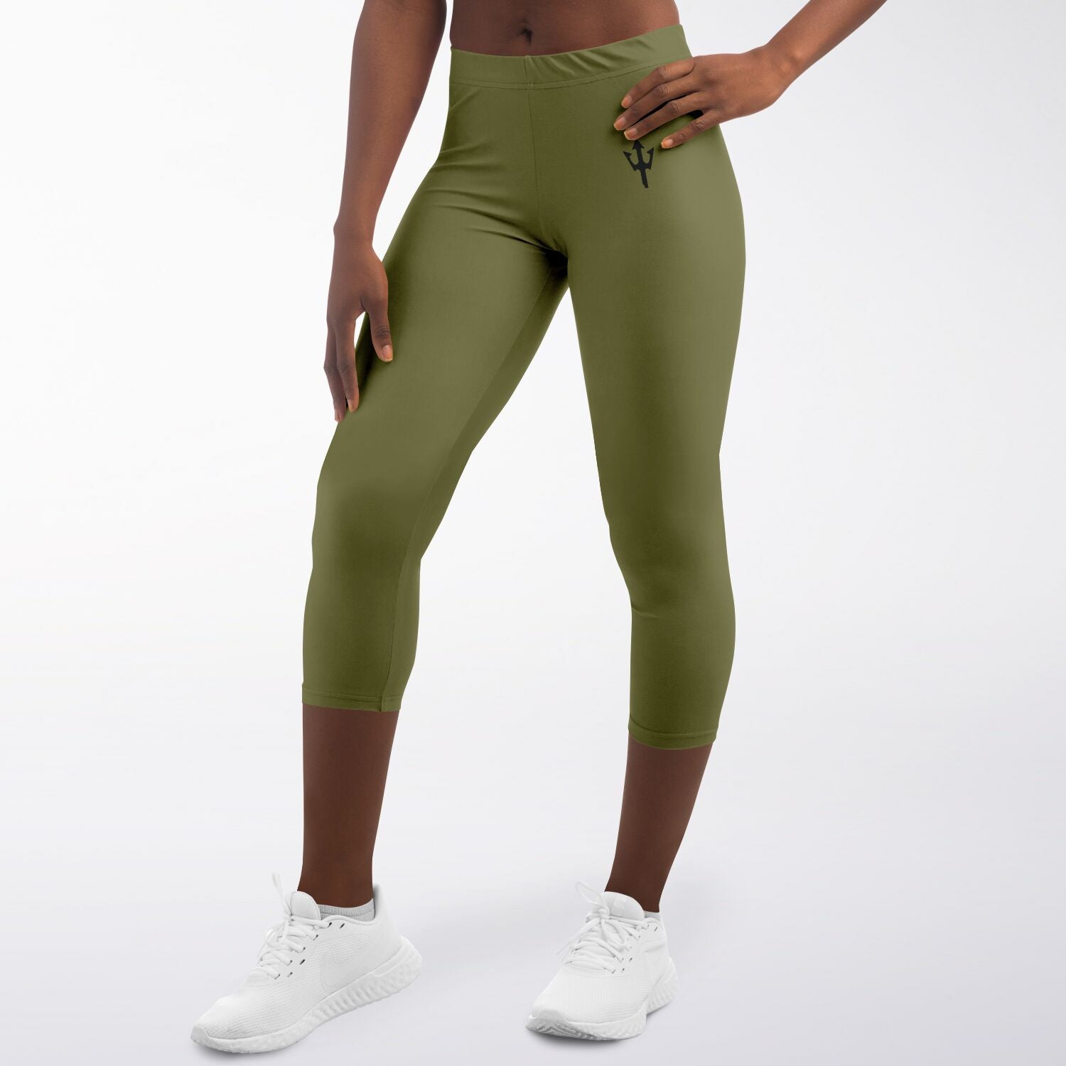 Women's LifeBy Khaki Capri Leggings - LifeBy Fitness