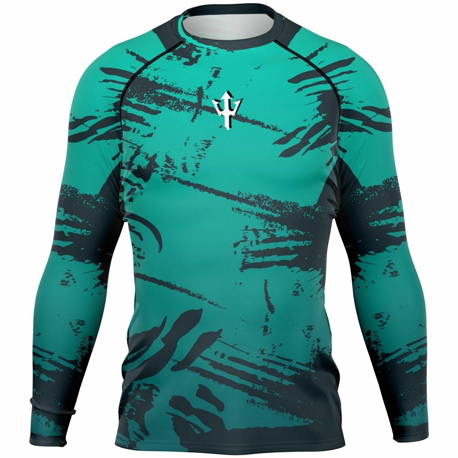 Men's LifeBy Blue Abstract Rashguard - LifeBy Fitness