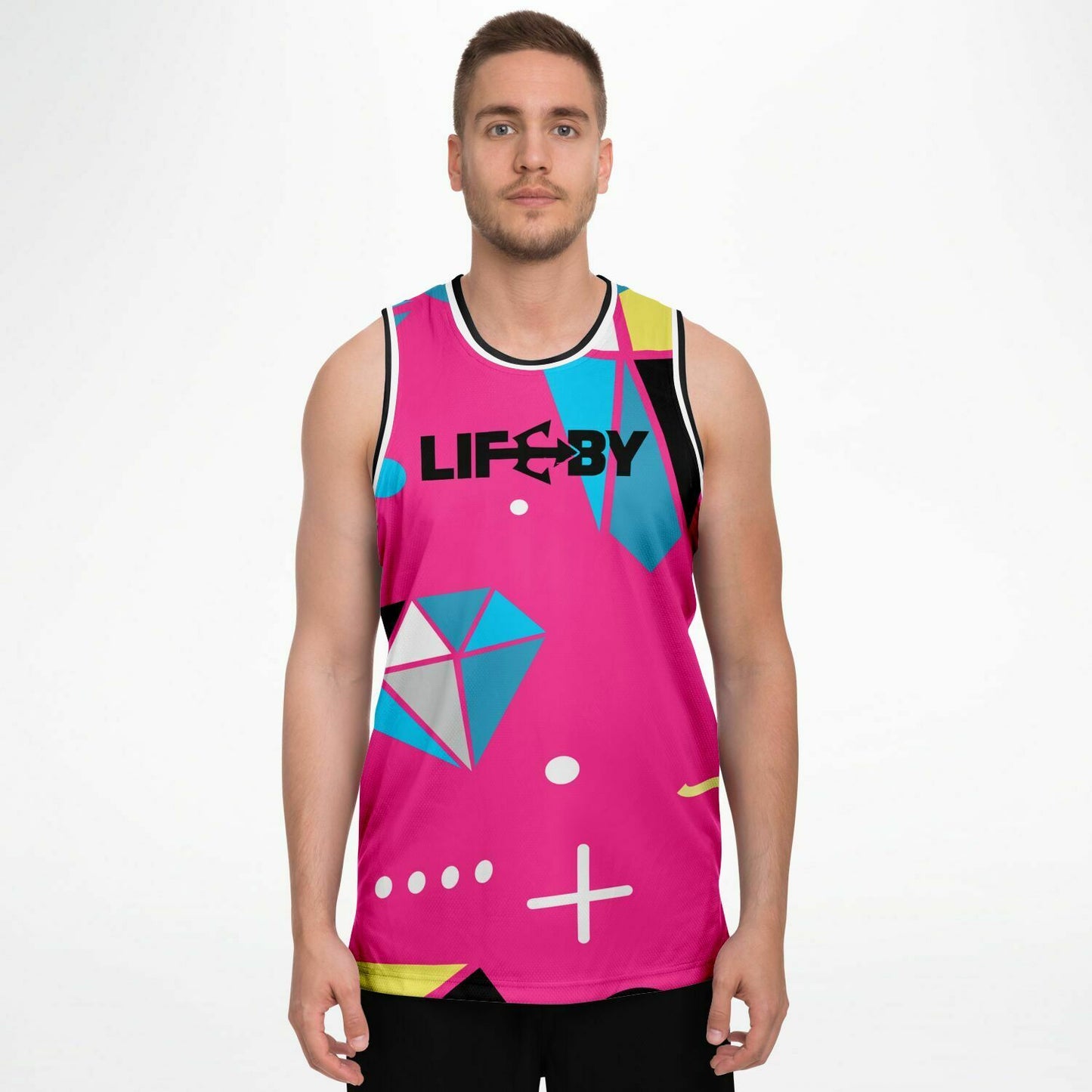 LifeBy Pink Basketball Jersey - LifeBy Fitness