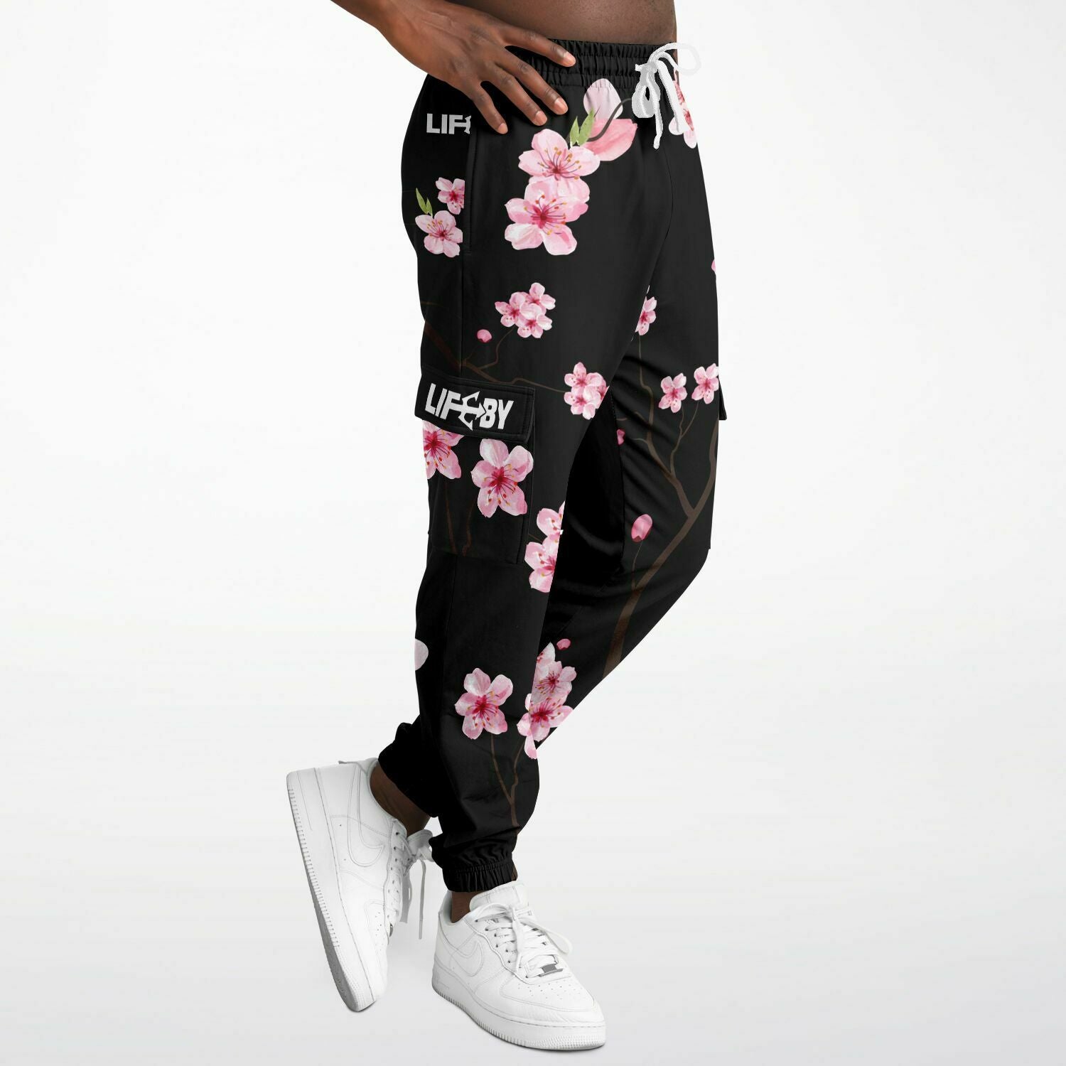 LifeBy Cherry Blossom Athletic Cargo Joggers - LifeBy Fitness