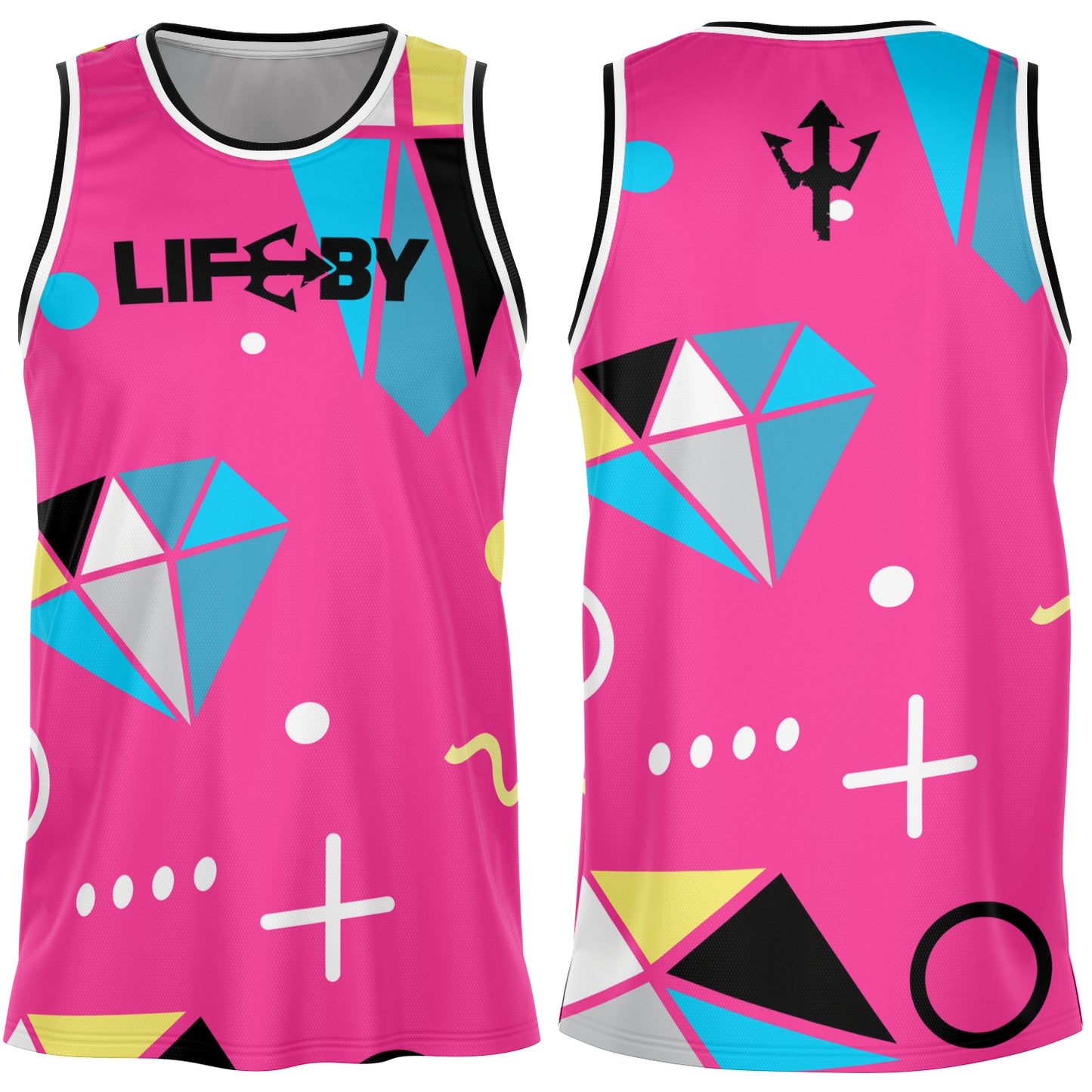 LifeBy Pink Basketball Jersey - LifeBy Fitness