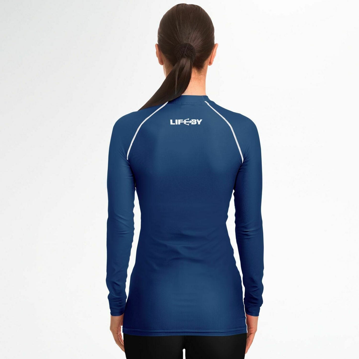 Women's LifeBy Navy Blue Rashguard - LifeBy Fitness