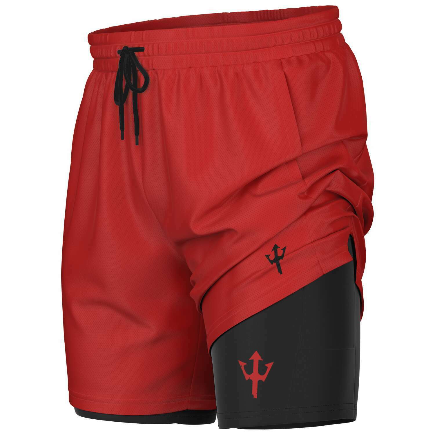 Men's LifeBy Red 2-in-1 Shorts - LifeBy Fitness