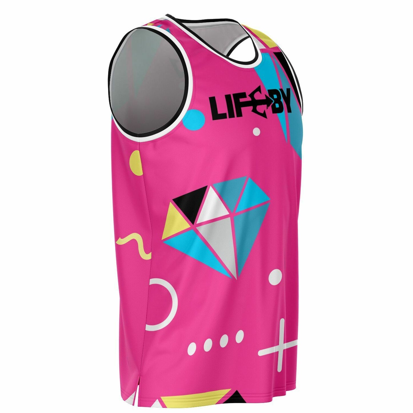 LifeBy Pink Basketball Jersey - LifeBy Fitness