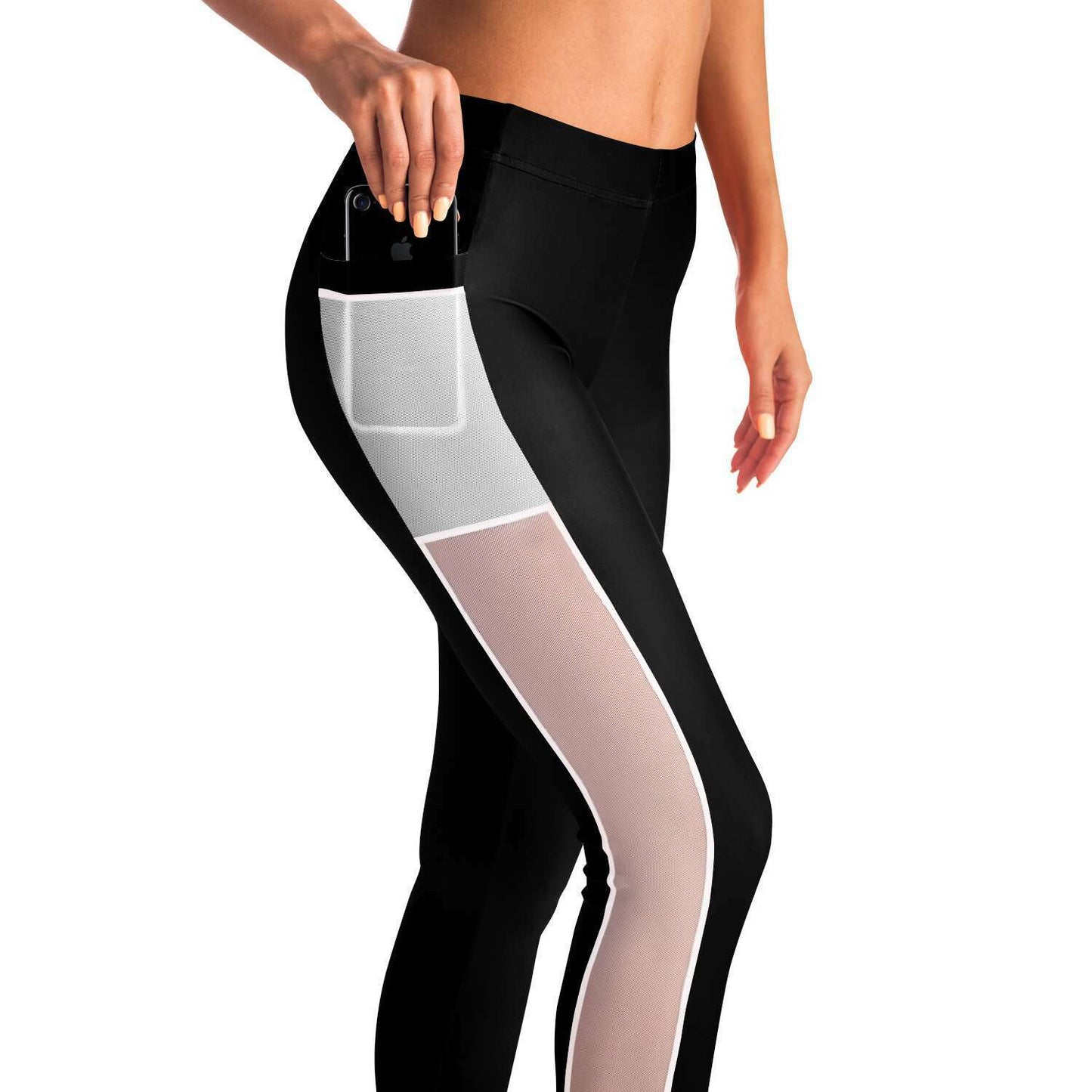 Women's LifeBy Black Mesh Pocket Legging