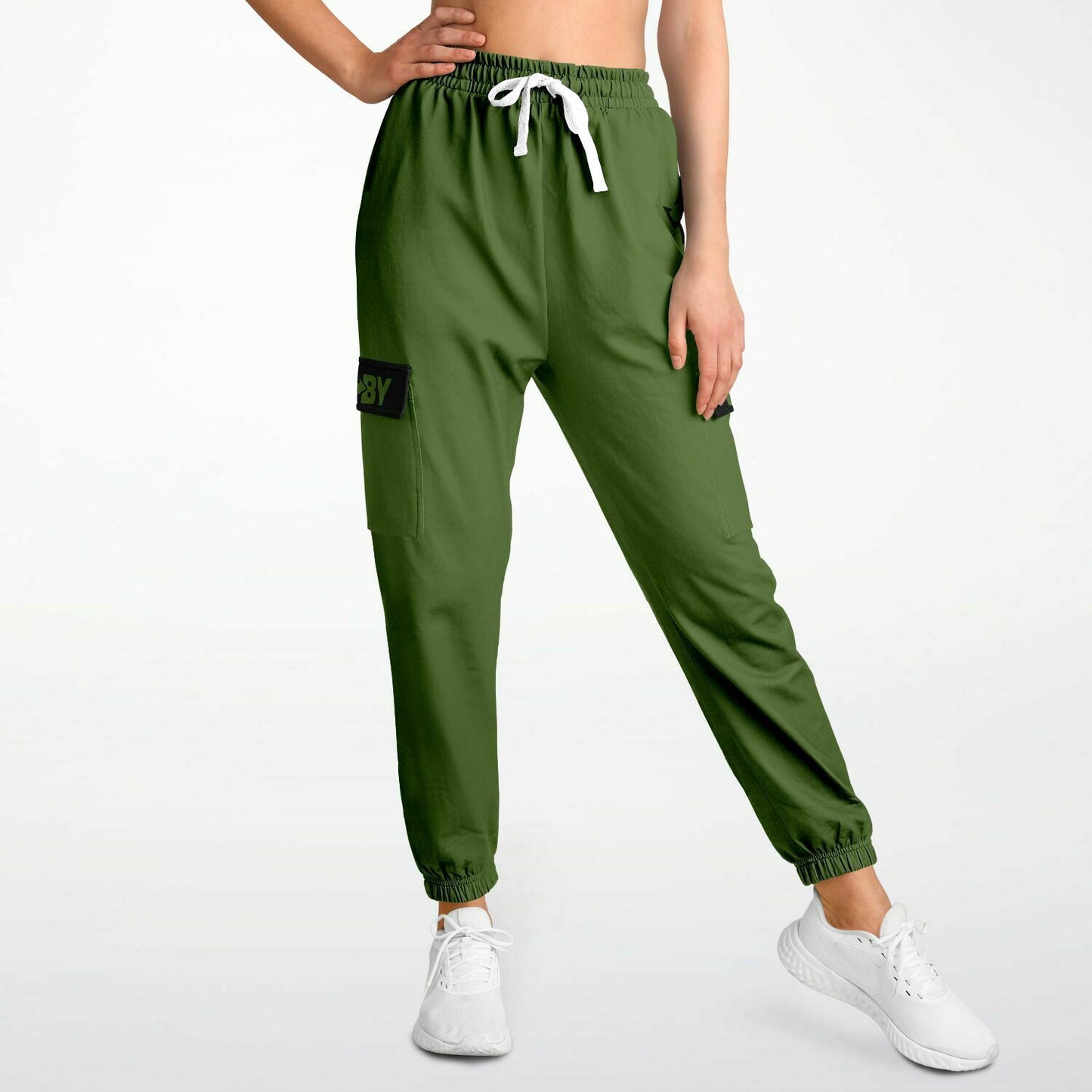 LifeBy Military Green Athletic Cargo Joggers - LifeBy Fitness