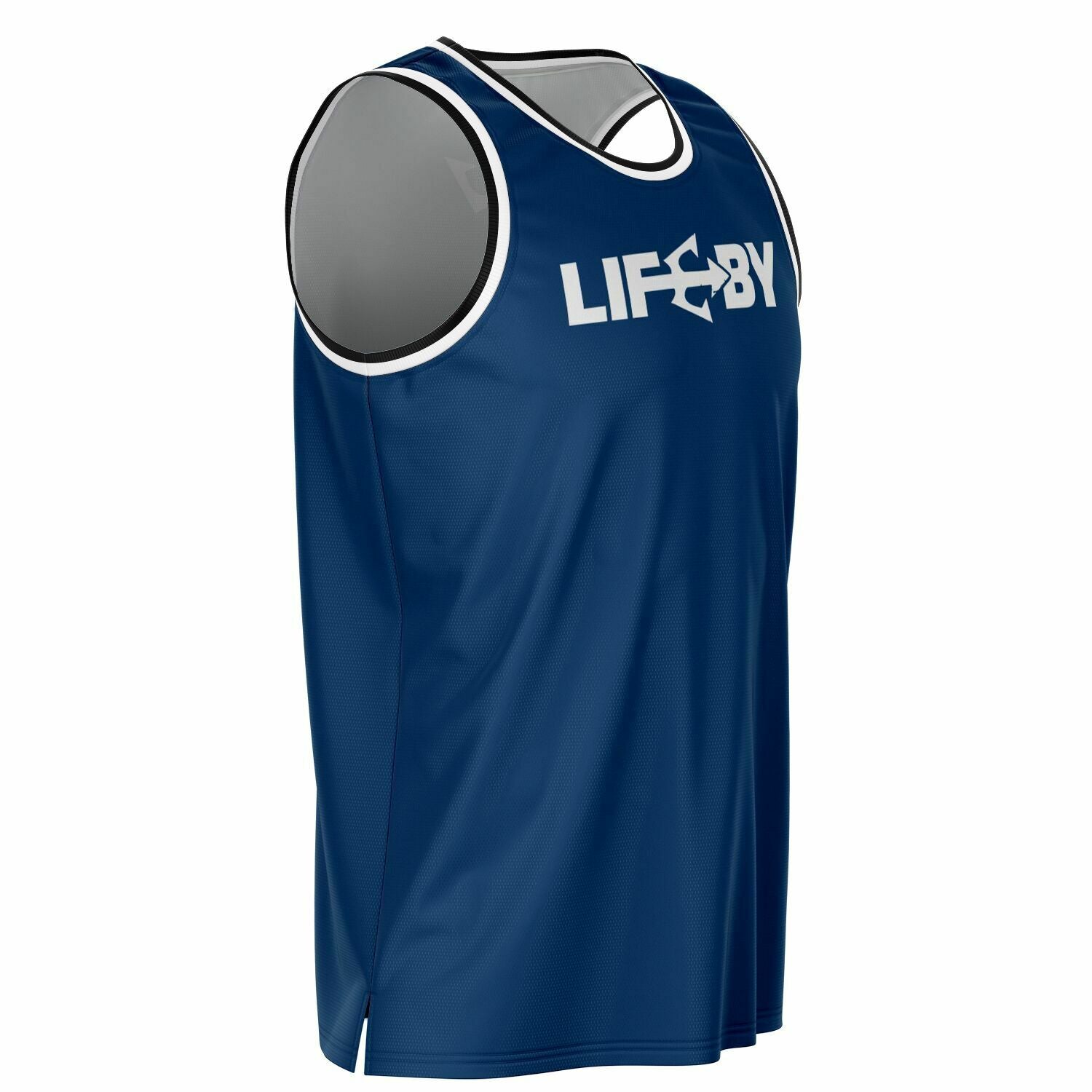 LifeBy Navy Blue  Basketball Jersey - LifeBy Fitness