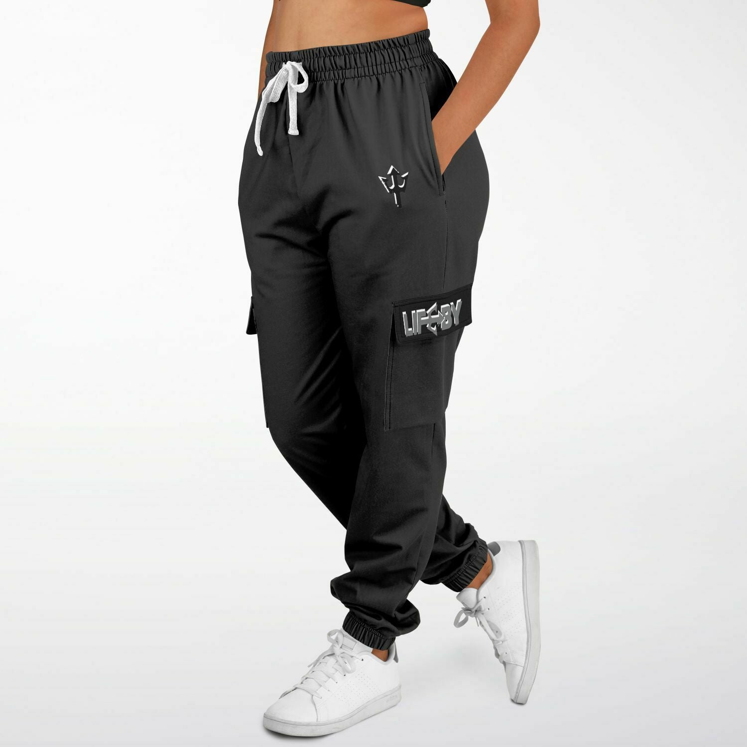 LifeBy Grey Athletic Cargo Joggers - LifeBy Fitness