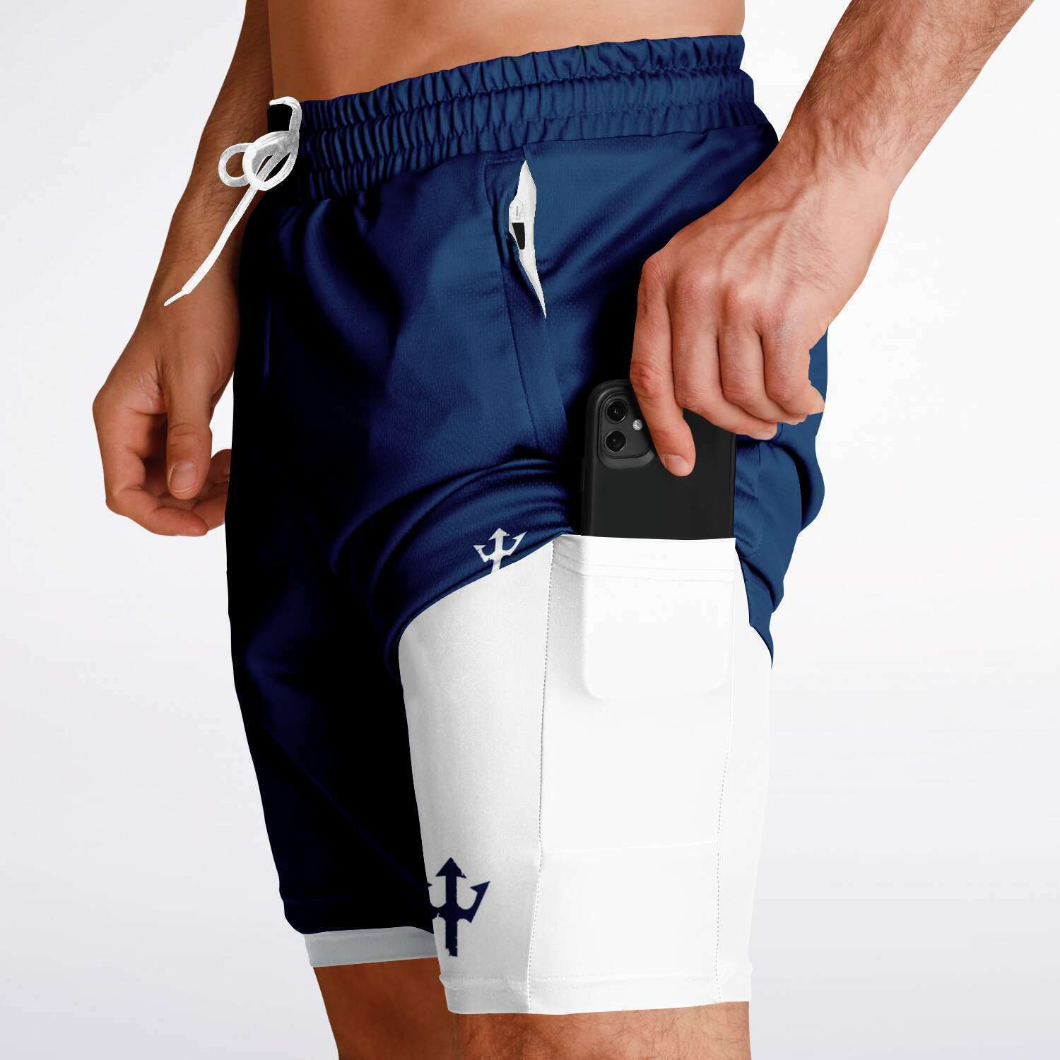 Men's LifeBy Navy Blue 2-in-1 Shorts - LifeBy Fitness