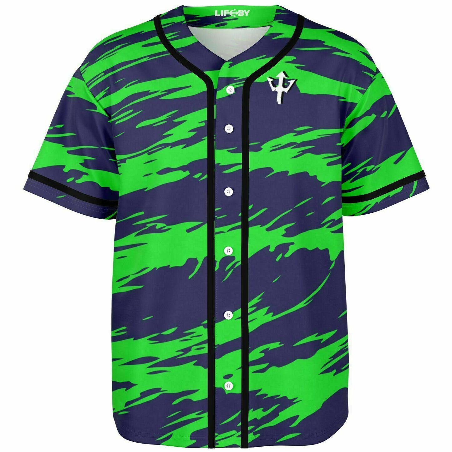 LifeBy Green Lines Baseball Jersey