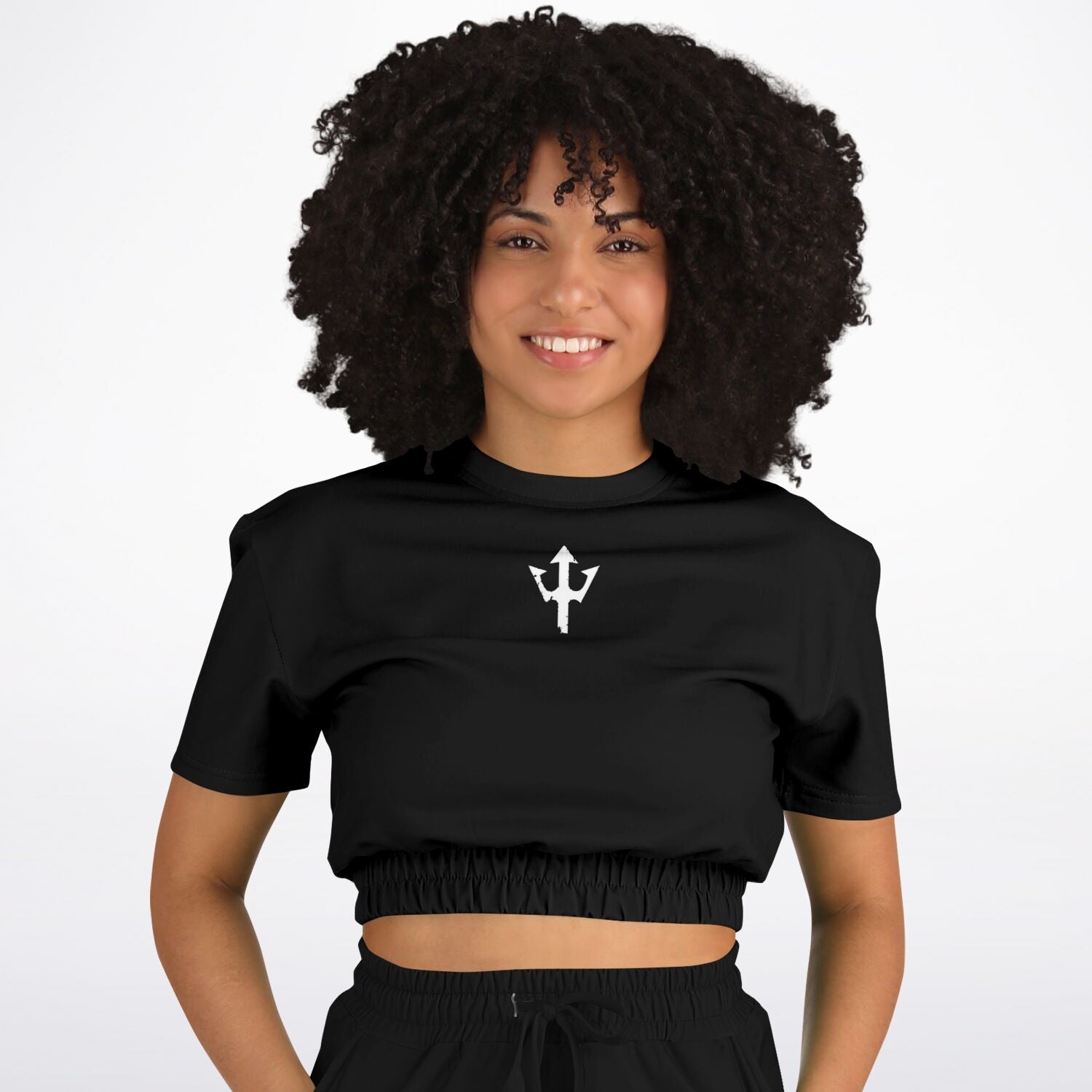 Women's LifeBy Black Athletic Cropped Sweatshirt - LifeBy Fitness