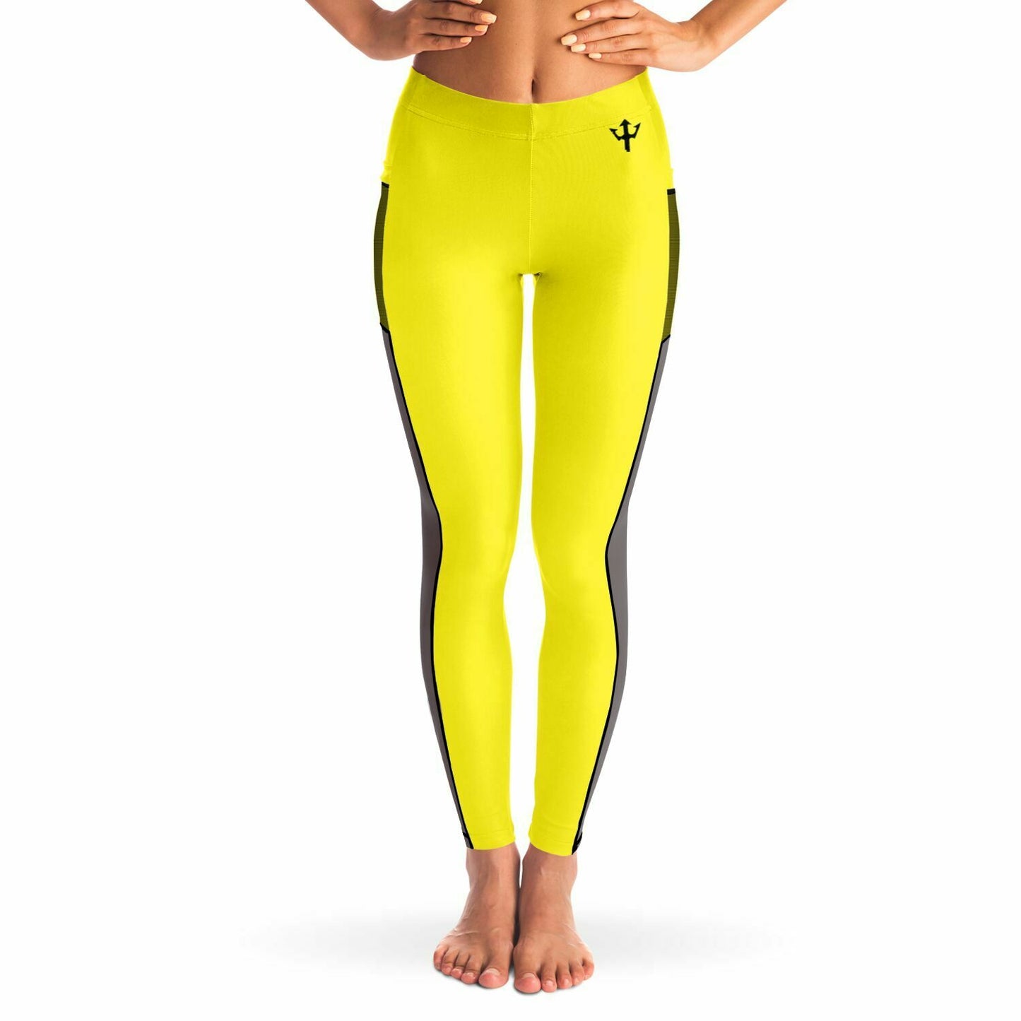 Women's LifeBy Yellow Mesh Pocket Legging