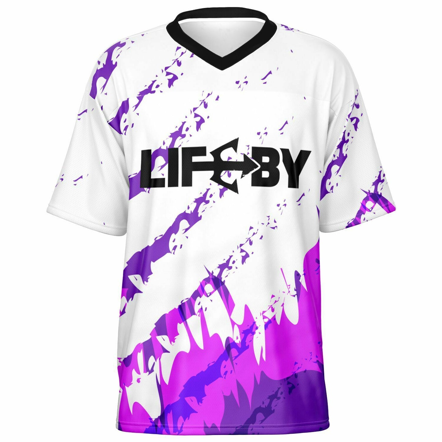 LifeBy Purple-White Sports Jersey - LifeBy Fitness