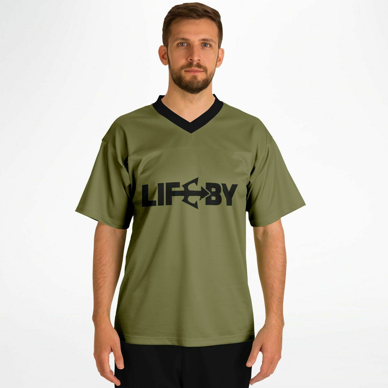 LifeBy Khaki Sports Jersey - LifeBy Fitness