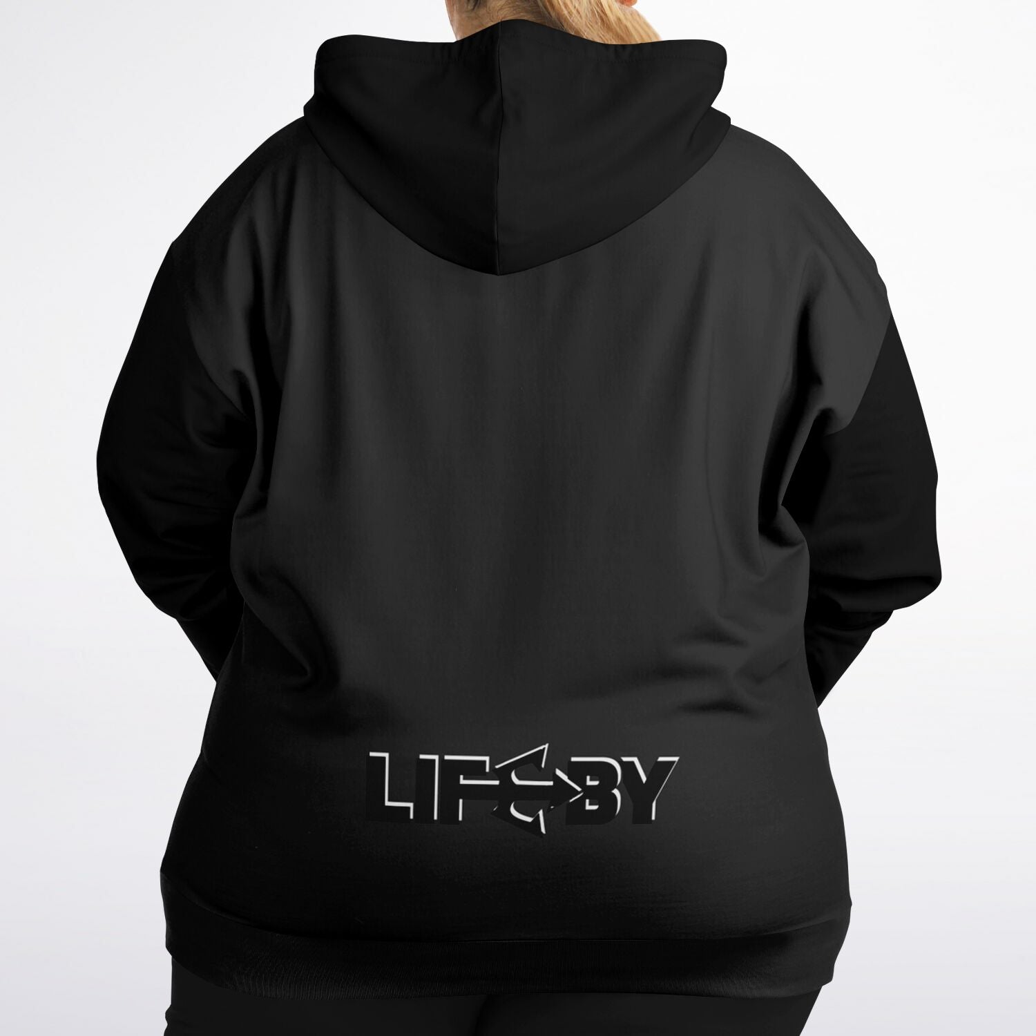 LifeBy Black Athletic Plus-size Ziphoodie - LifeBy Fitness