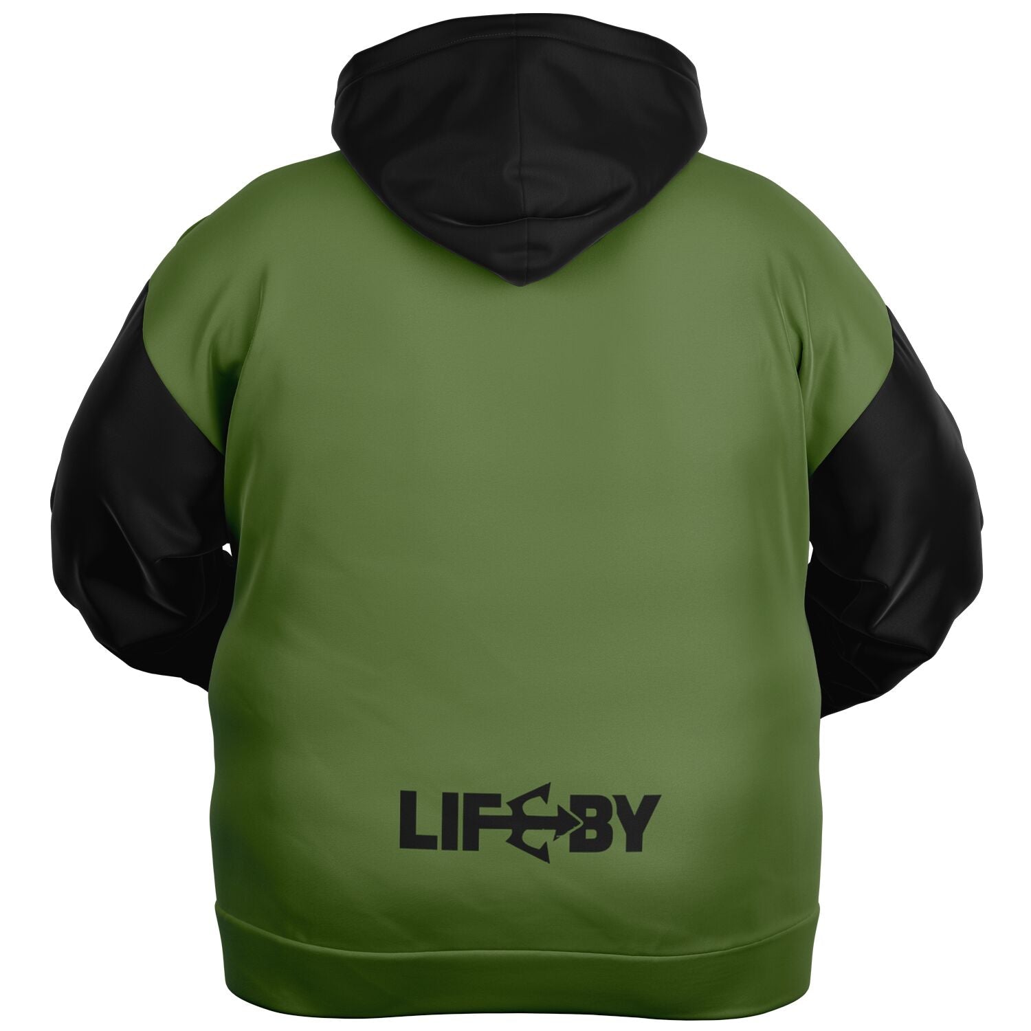 LifeBy Military Green Athletic Plus-size Ziphoodie - LifeBy Fitness