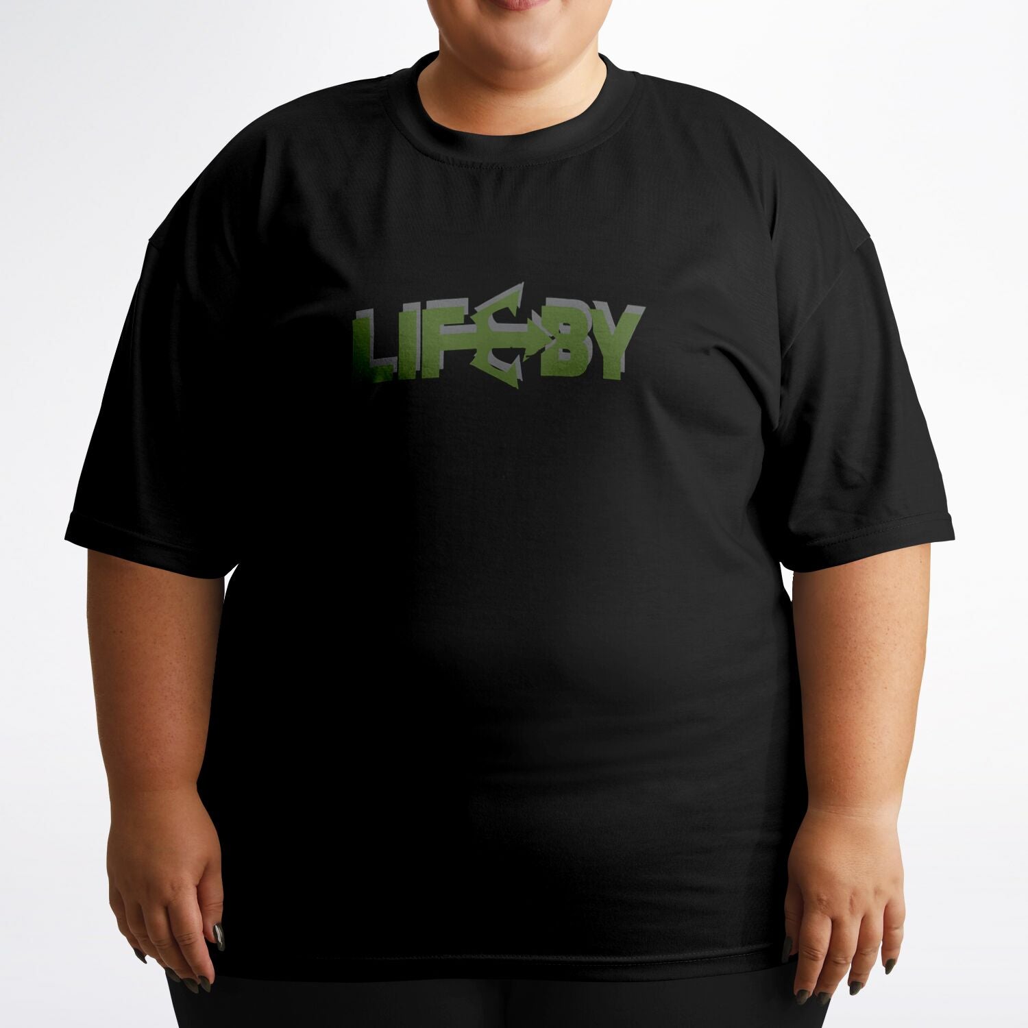 LifeBy Black Plus-size T-Shirt - LifeBy Fitness