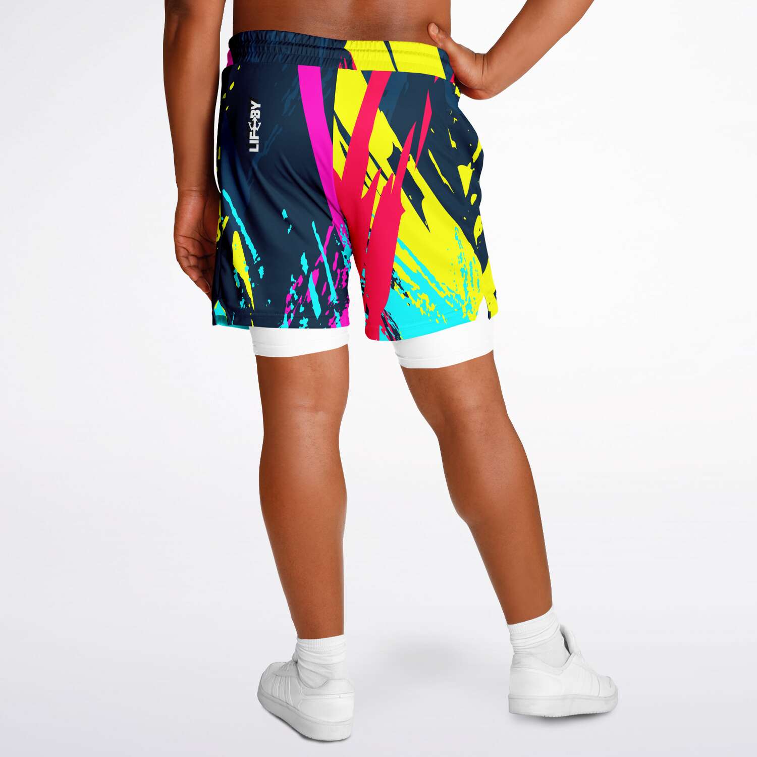 Men's LifeBy Color Splash 2-in-1 Shorts - LifeBy Fitness