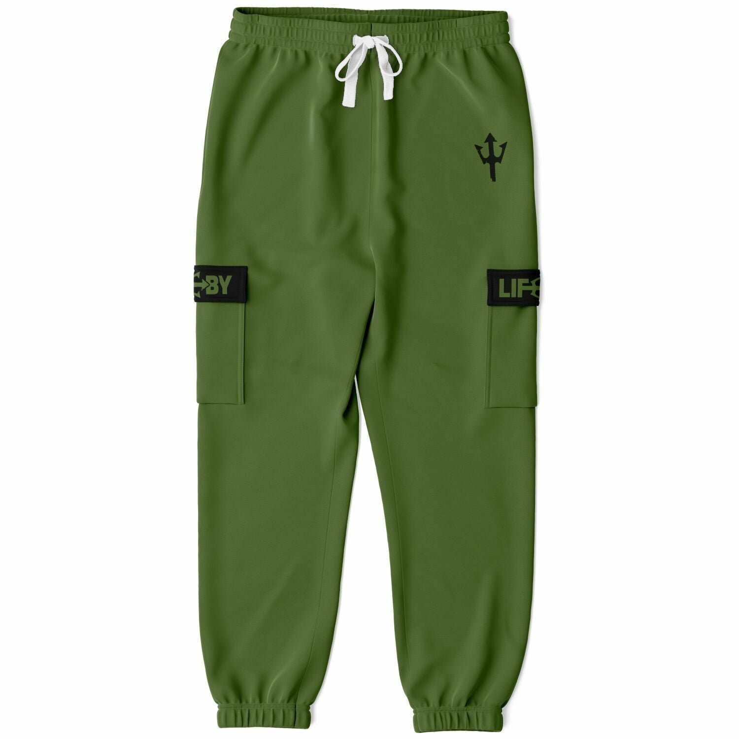 LifeBy Military Green Athletic Cargo Joggers - LifeBy Fitness