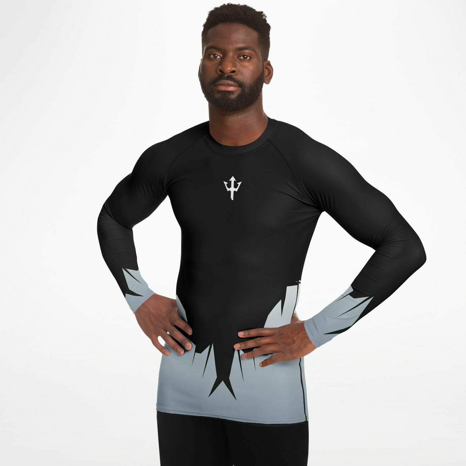 Men's LifeBy Broken Black Rashguard - LifeBy Fitness