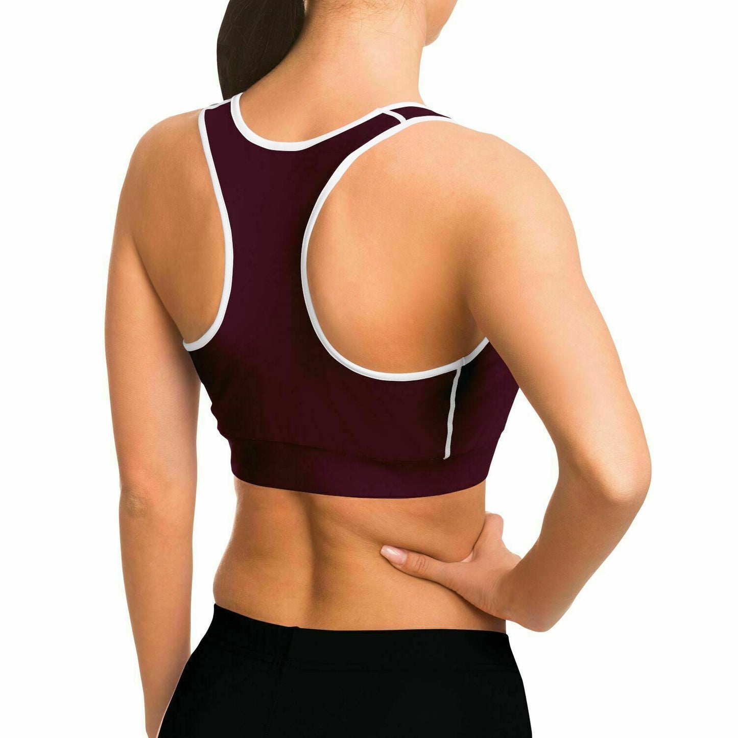 LifeBy Wine Red Sports Bra