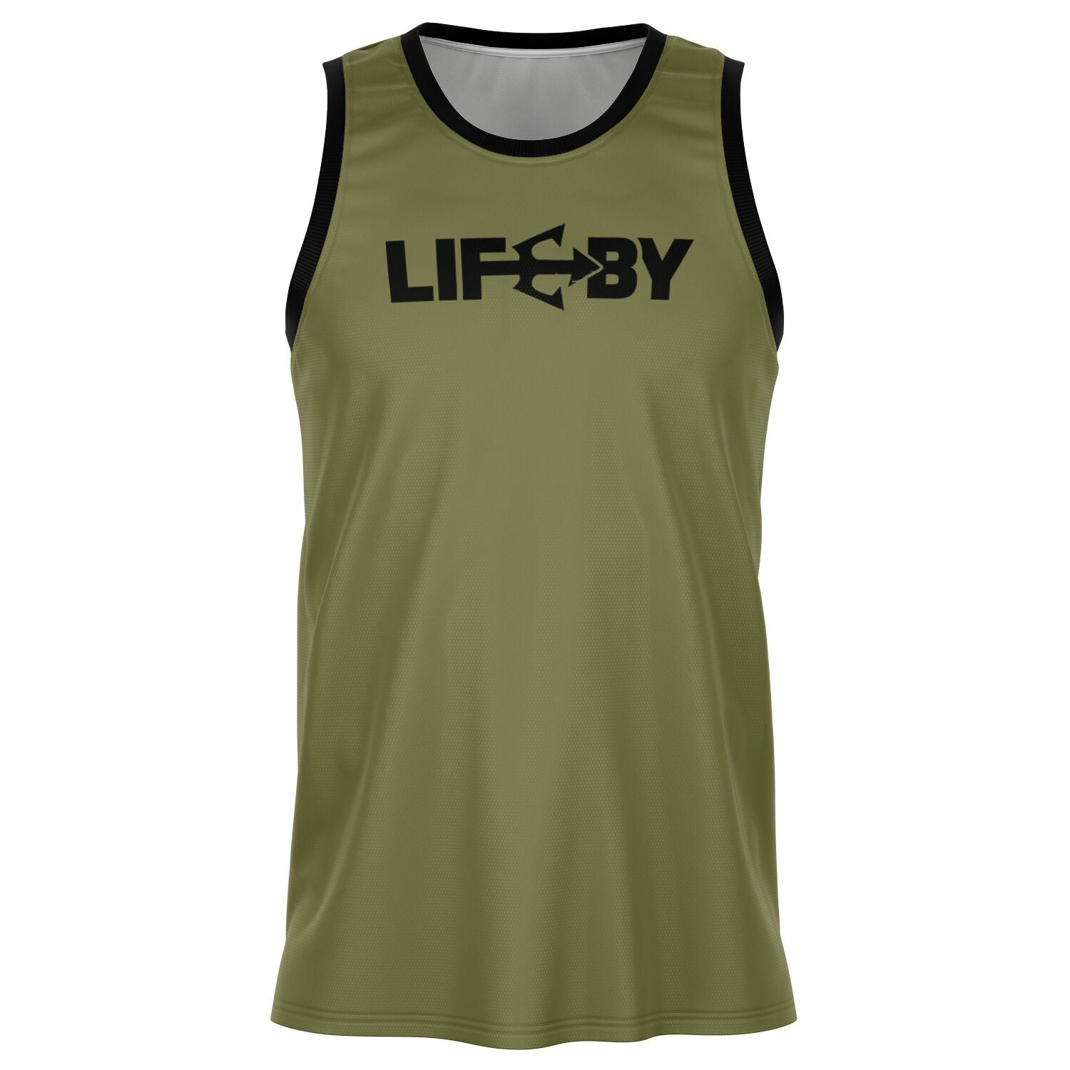 LifeBy Khaki Basketball Jersey - LifeBy Fitness