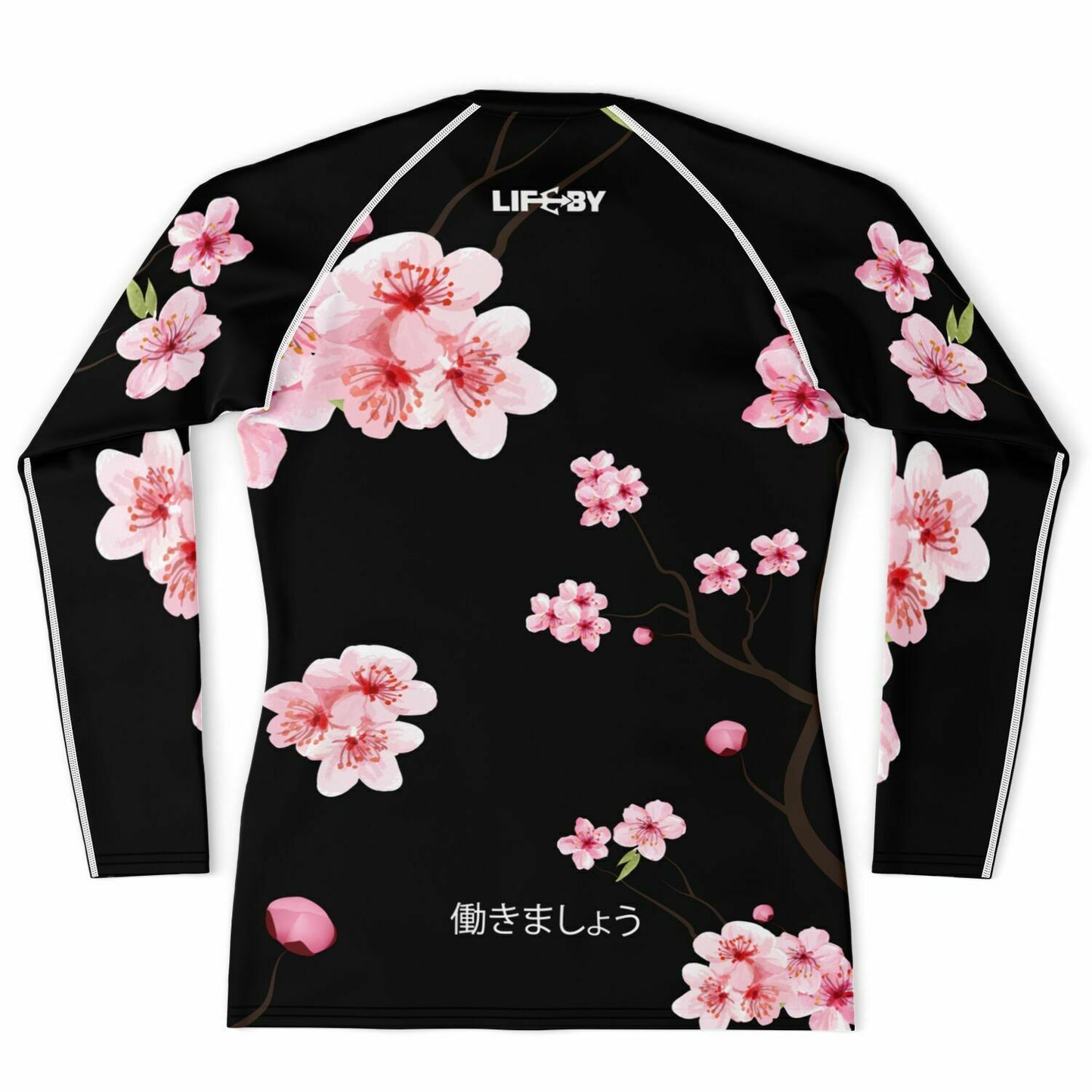 Men's LifeBy Black Cherry Blossom Rashguard - LifeBy Fitness