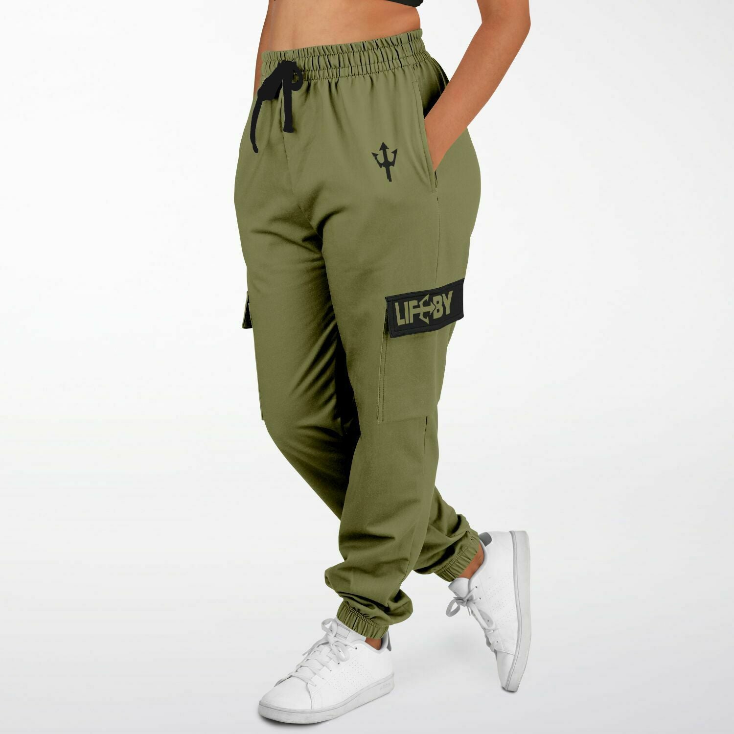 LifeBy Khaki Athletic Cargo Joggers - LifeBy Fitness