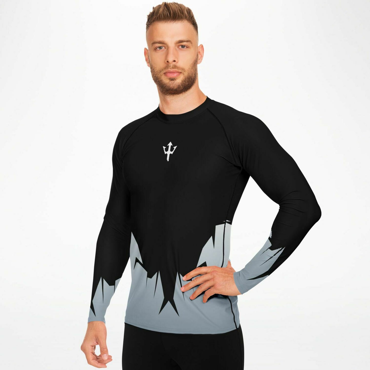 Men's LifeBy Broken Black Rashguard - LifeBy Fitness