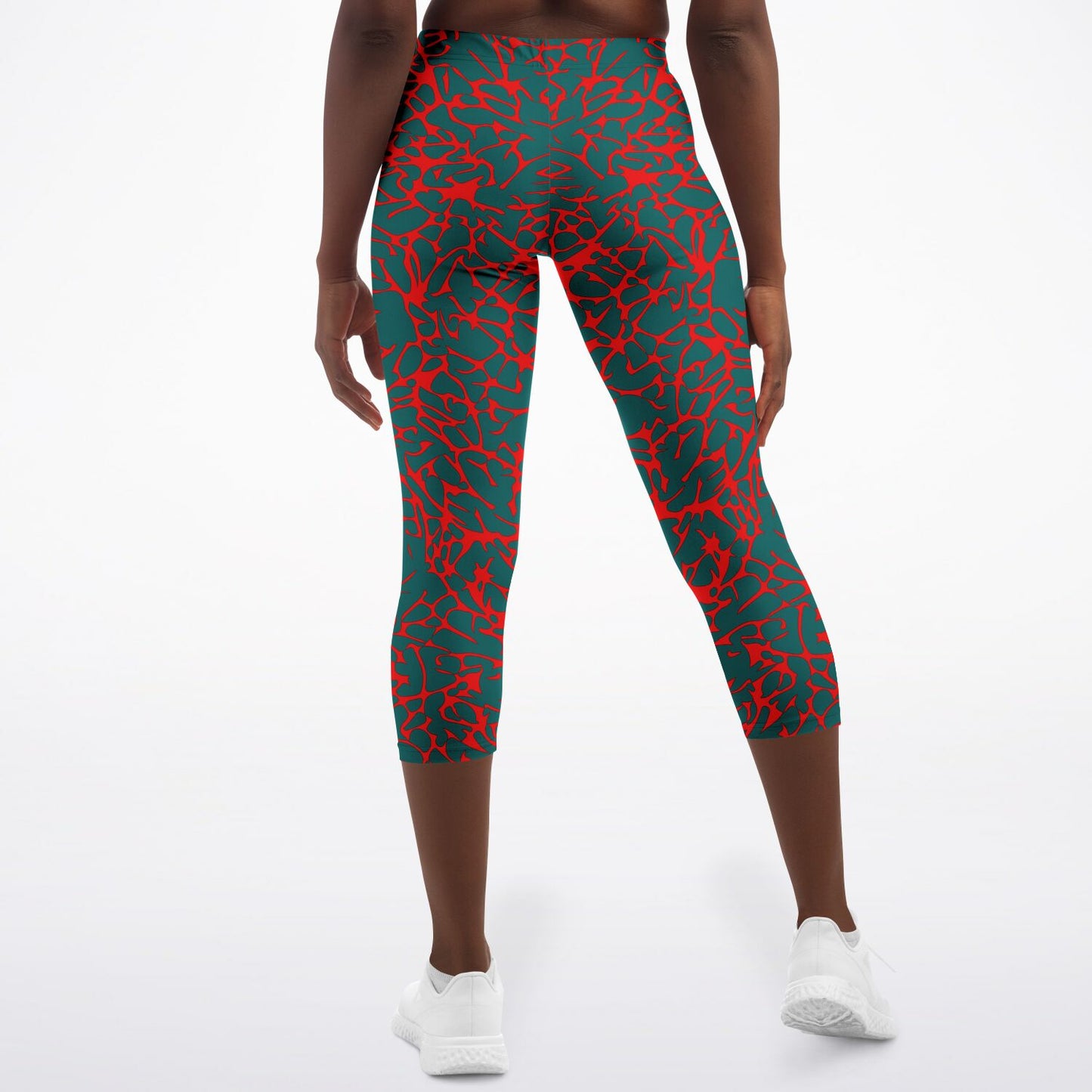 Women's LifeBy Red Lava Capri Leggings - LifeBy Fitness