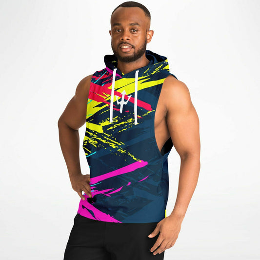 Colour Splash Sleeveless Hoodie