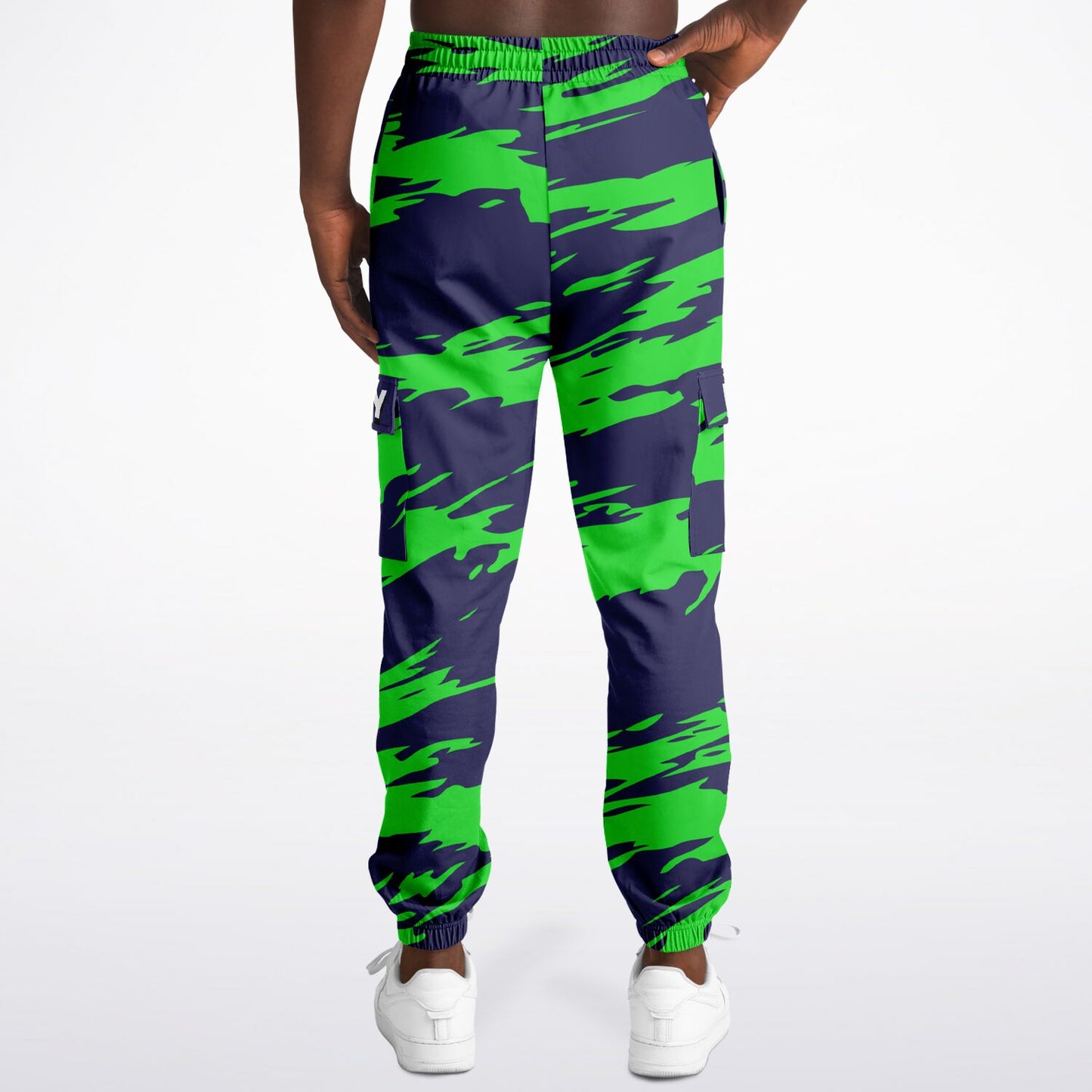 LifeBy Blue-Green Athletic Cargo Joggers - LifeBy Fitness