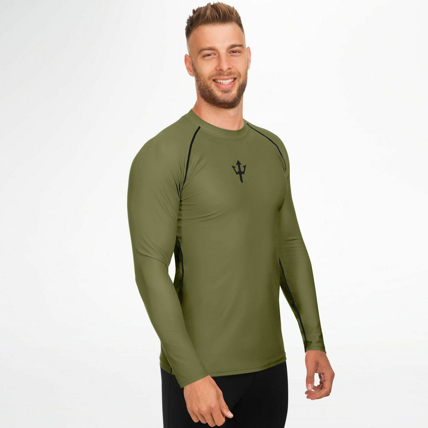 Men's LifeBy Khaki Rashguard - LifeBy Fitness