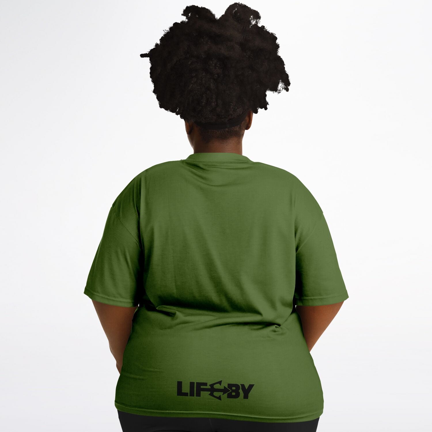 LifeBy Military Green Plus-size T-Shirt - LifeBy Fitness