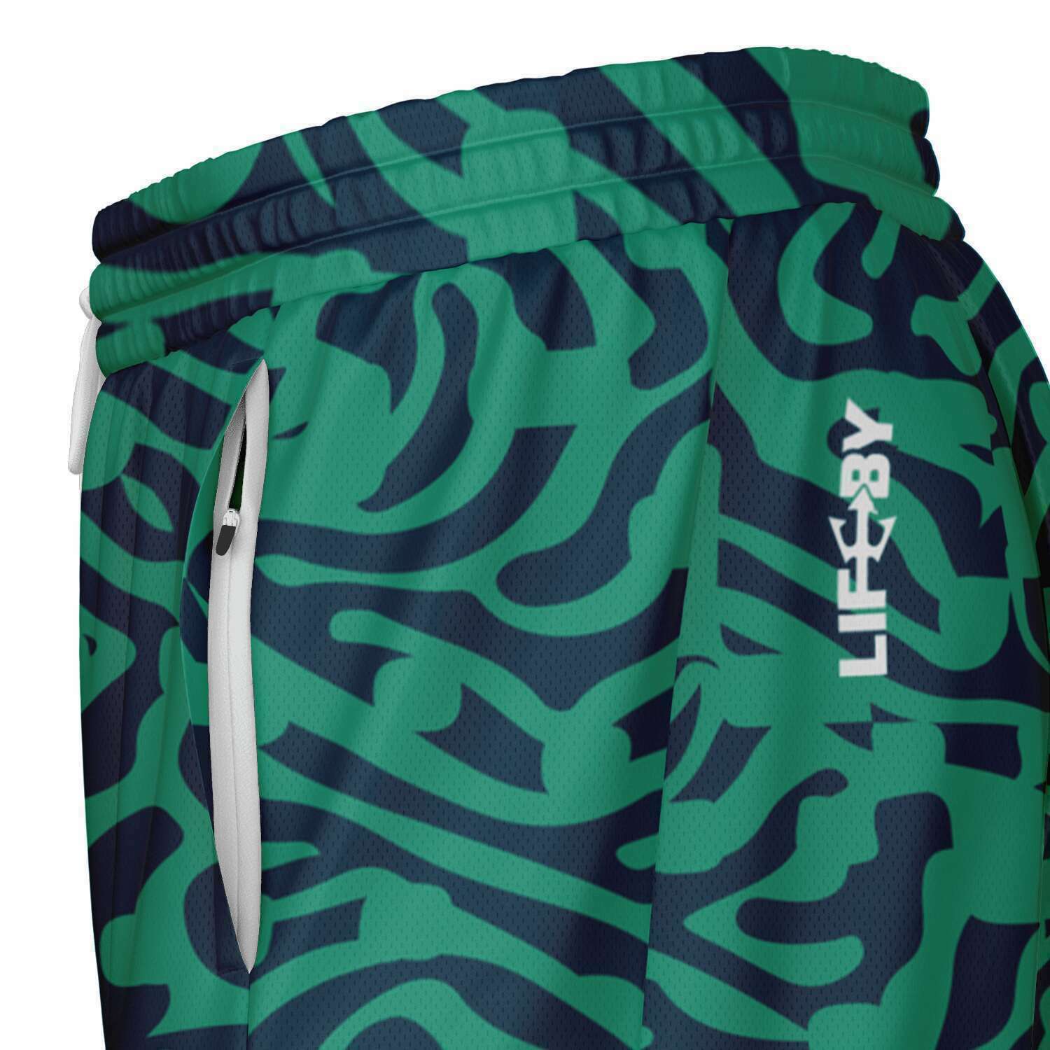 Men's LifeBy Green Pattern 2-in-1 Shorts - LifeBy Fitness