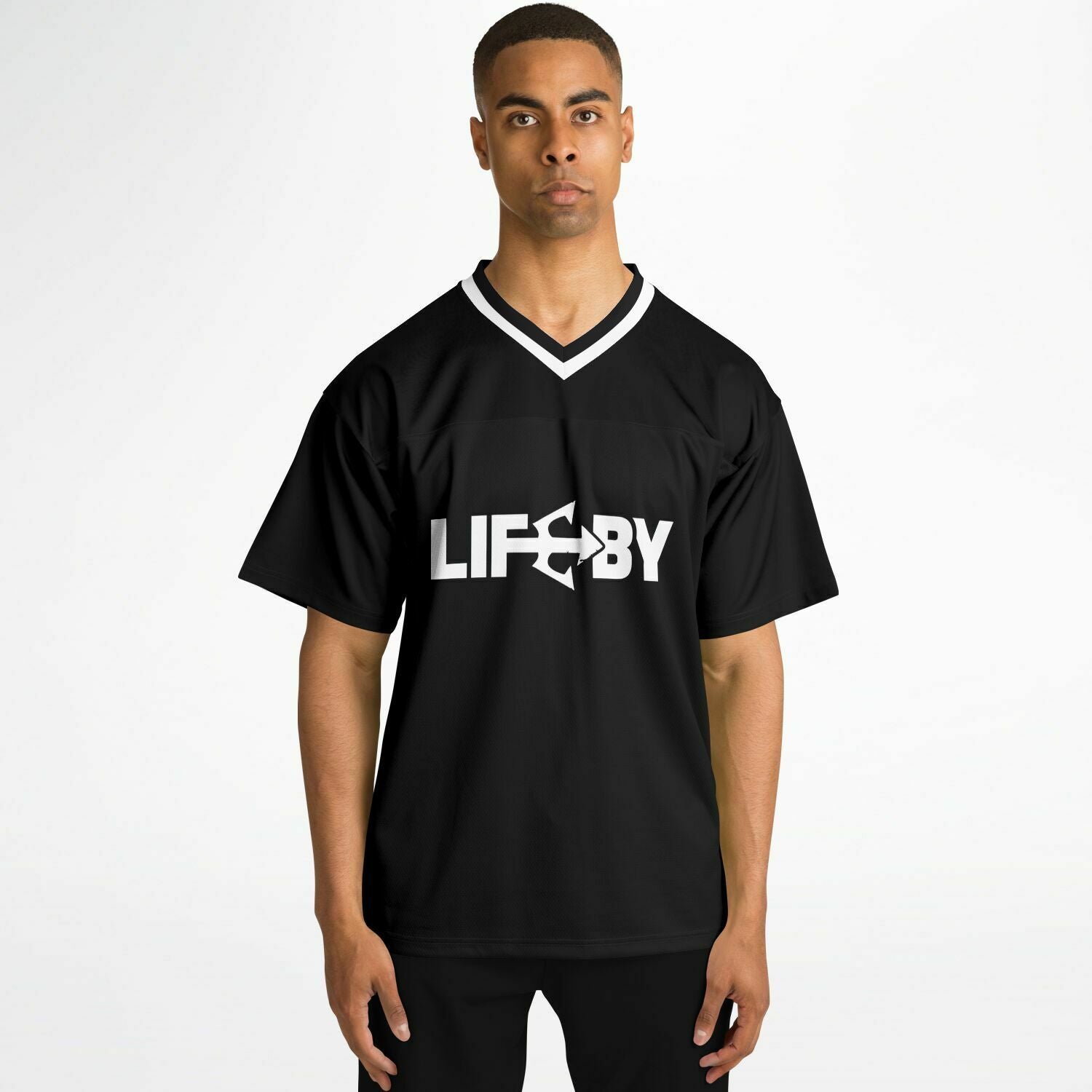 LifeBy  Black Sports Jersey - LifeBy Fitness