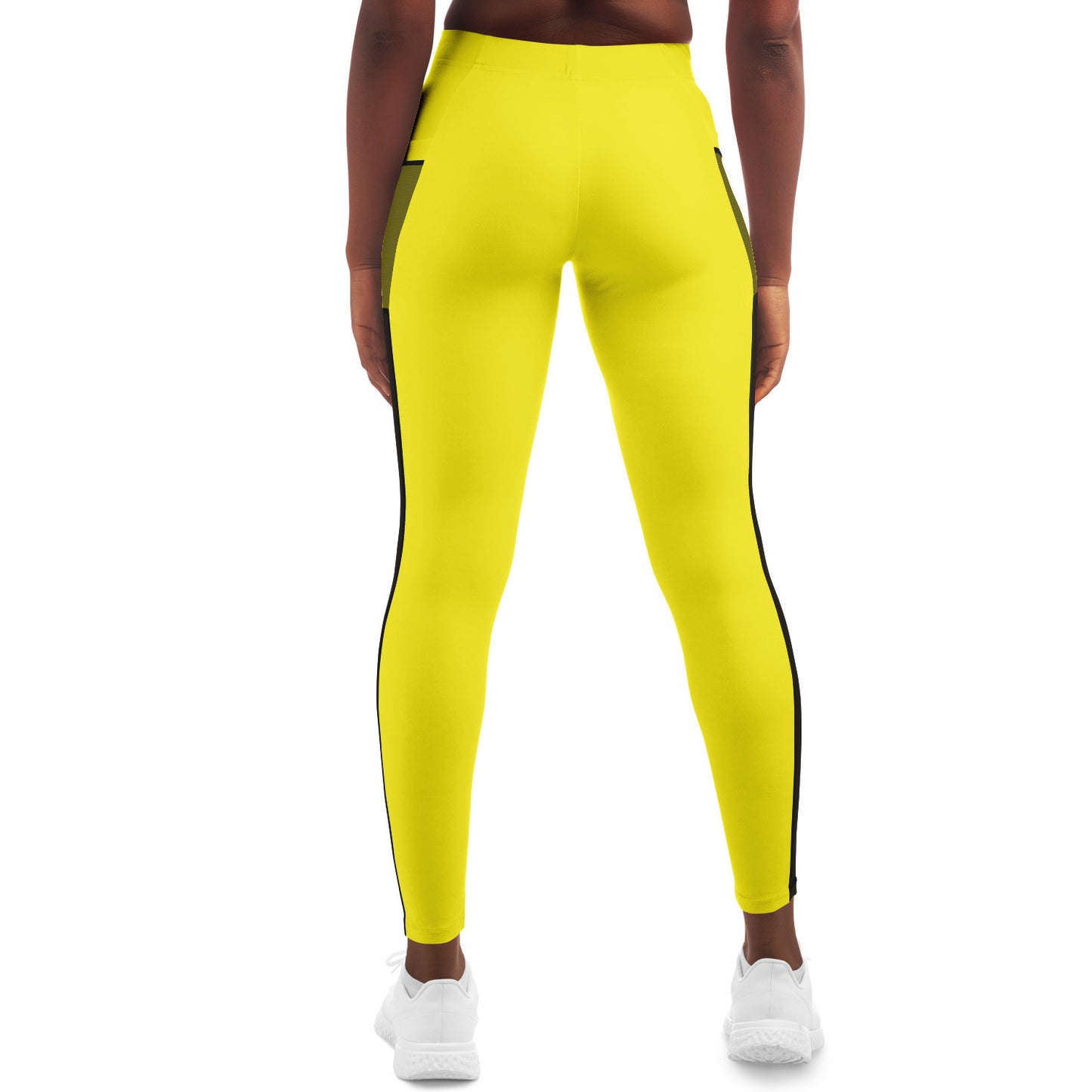 Women's LifeBy Yellow Mesh Pocket Legging