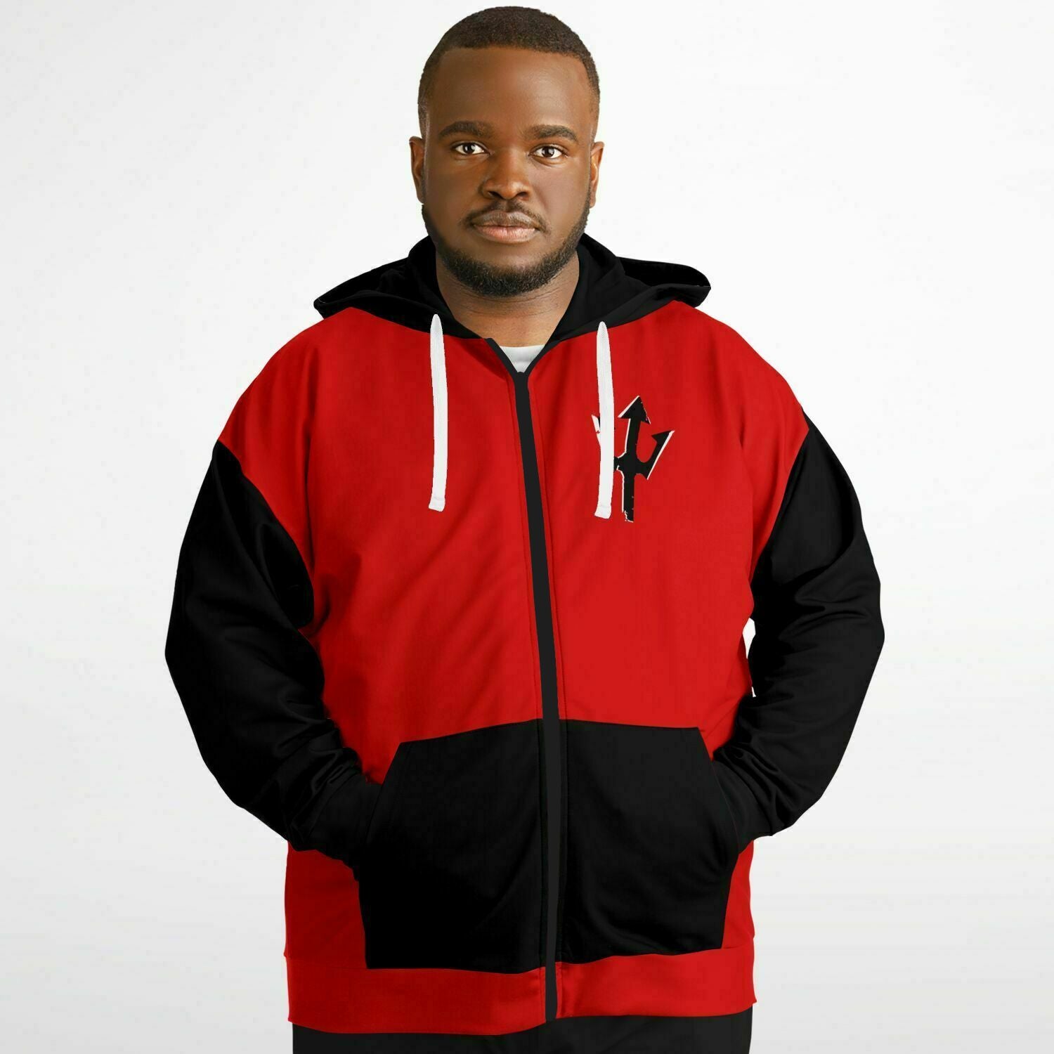 LifeBy Red Athletic Plus-size Ziphoodie - LifeBy Fitness