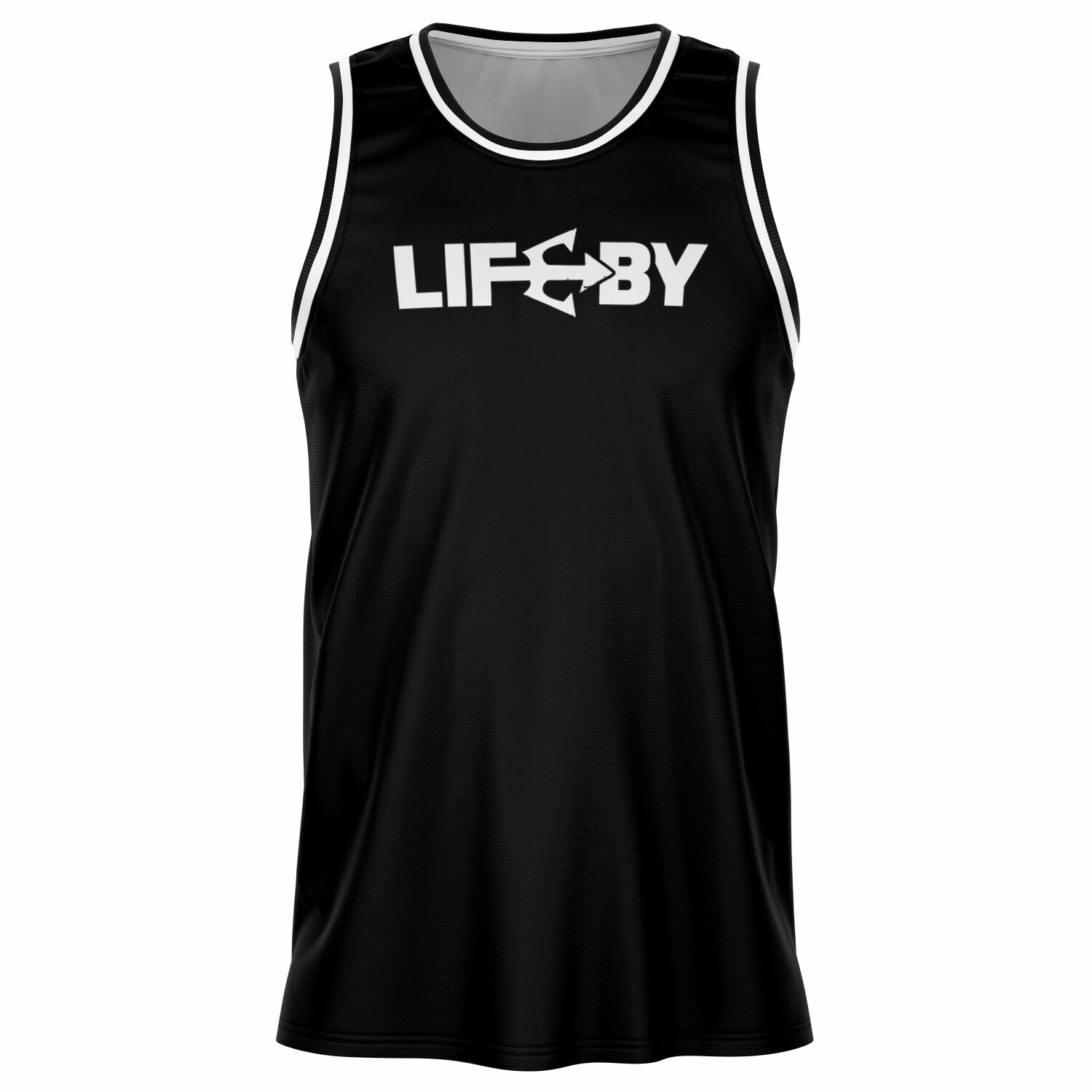 LifeBy Black Basketball Jersey - LifeBy Fitness