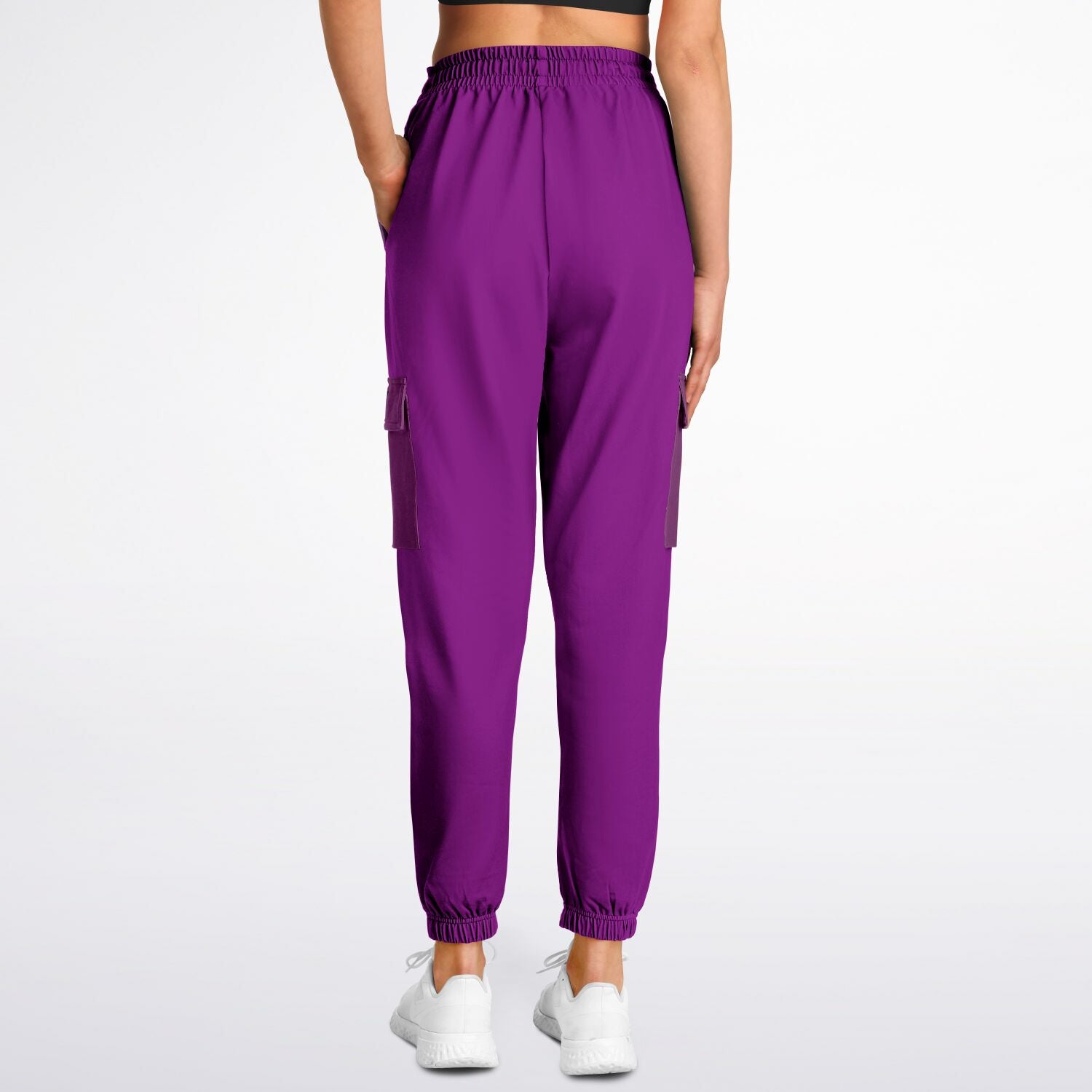 LifeBy Purple Athletic Cargo Joggers - LifeBy Fitness