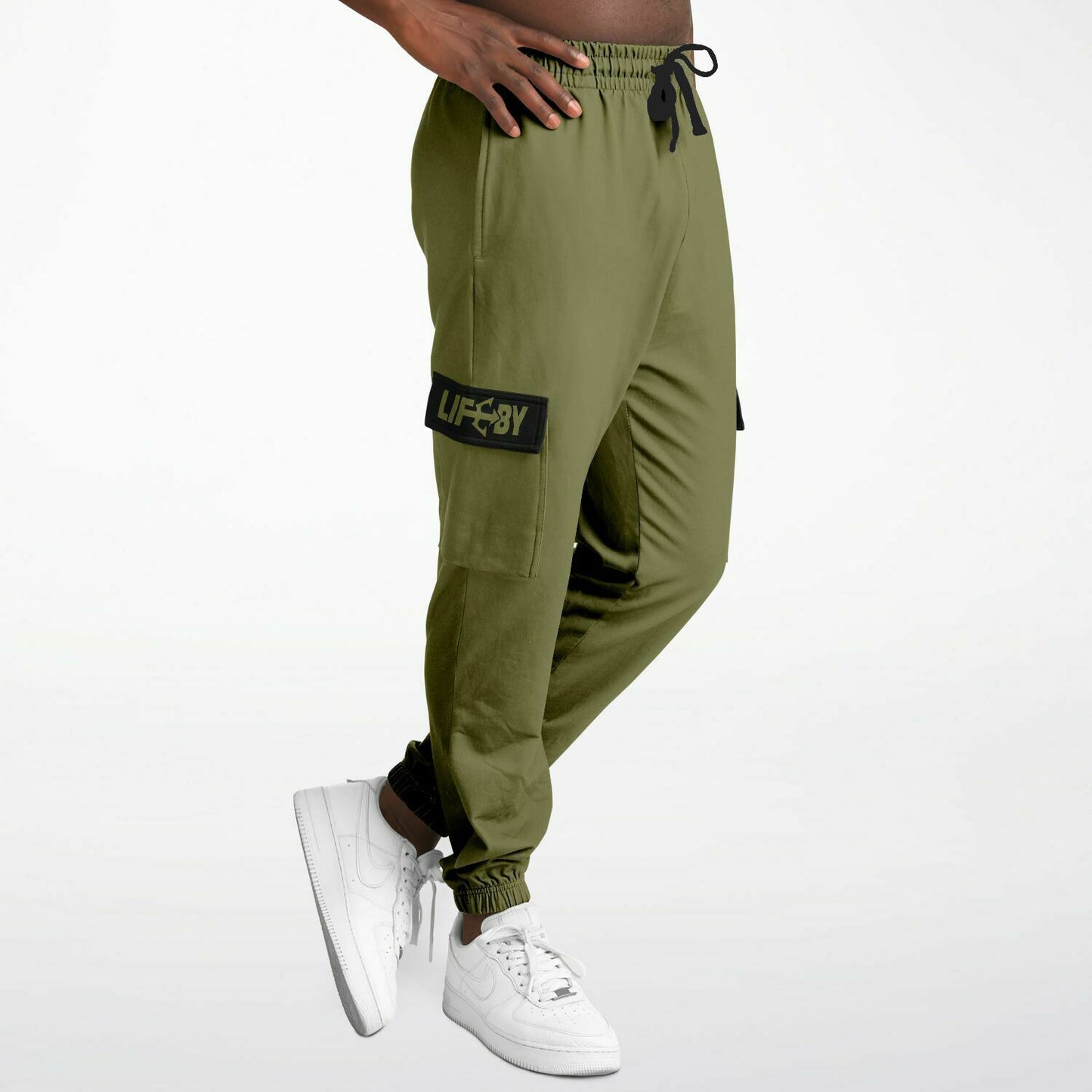 LifeBy Khaki Athletic Cargo Joggers - LifeBy Fitness