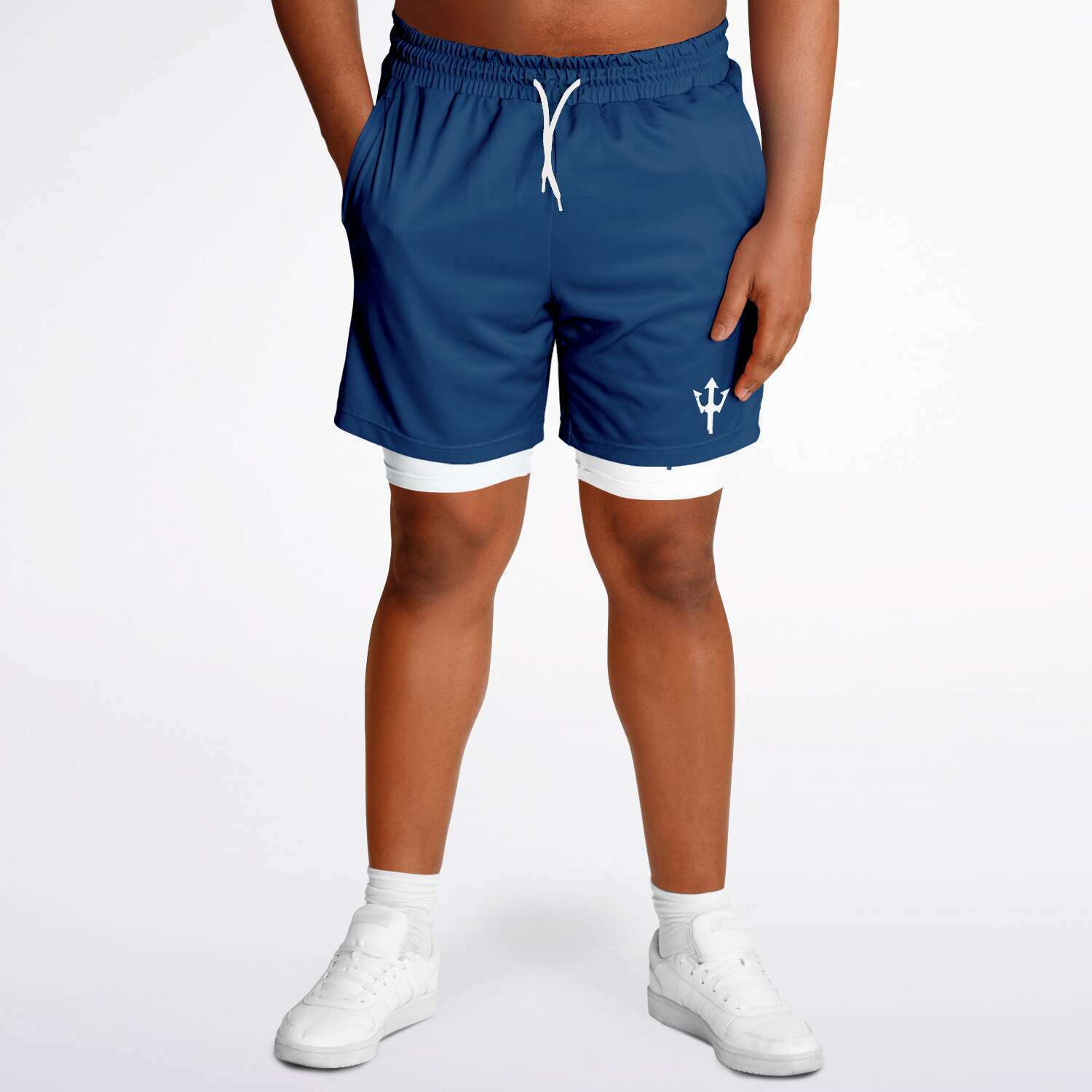 Men's LifeBy Navy Blue 2-in-1 Shorts - LifeBy Fitness