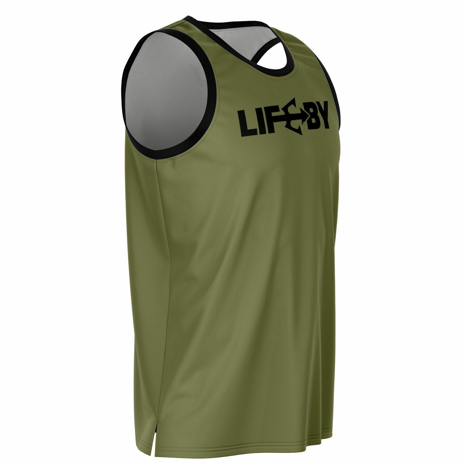 LifeBy Khaki Basketball Jersey - LifeBy Fitness