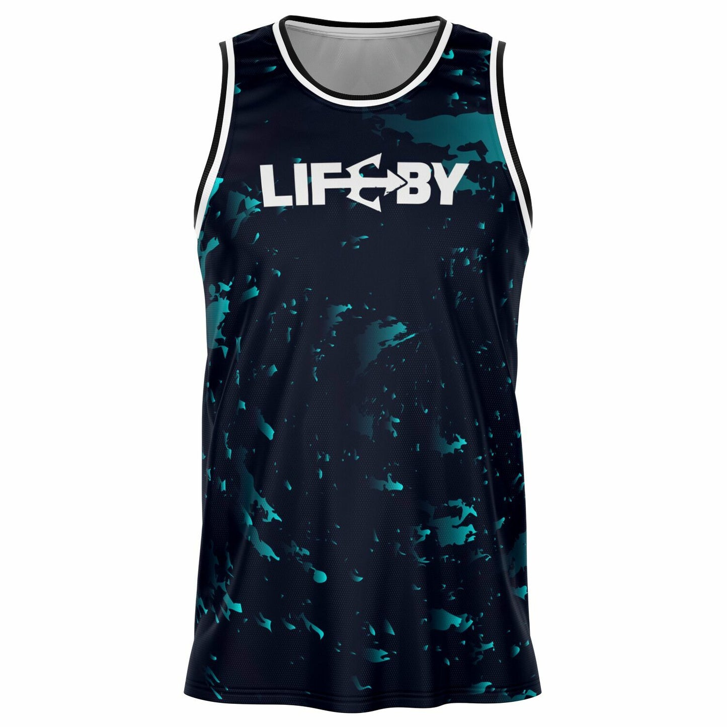 LifeBy Dark Blue Basketball Jersey