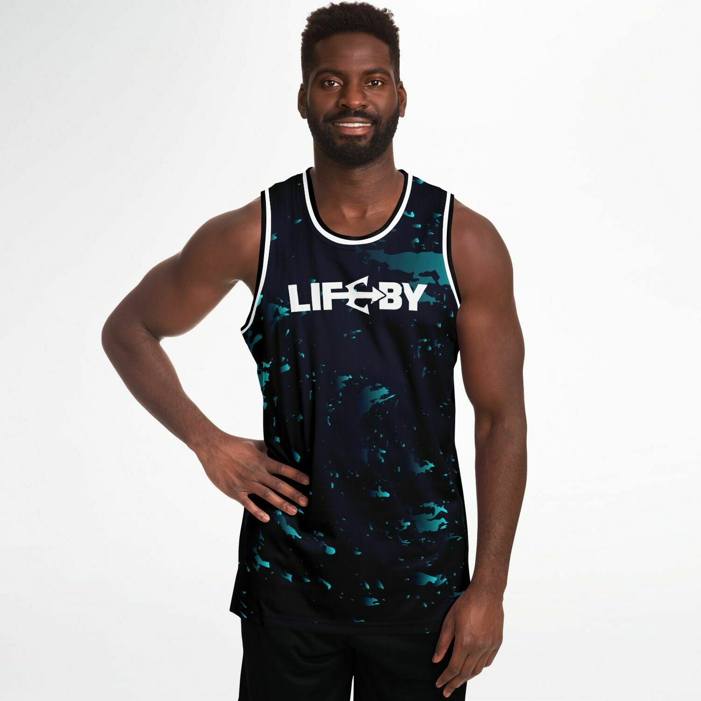 LifeBy Dark Blue Basketball Jersey