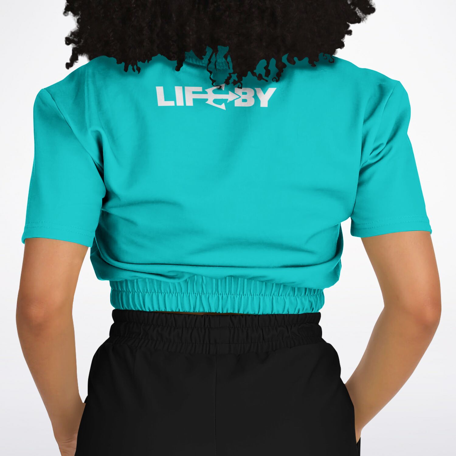 Women's LifeBy Aqua Athletic Cropped Sweatshirt - LifeBy Fitness