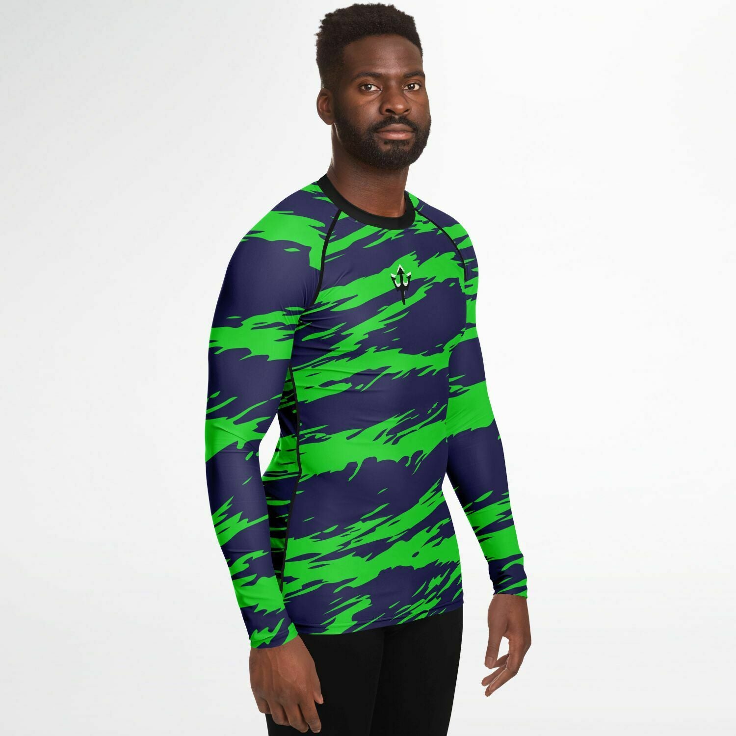 Men's LifeBy Blue-Green Rashguard - LifeBy Fitness