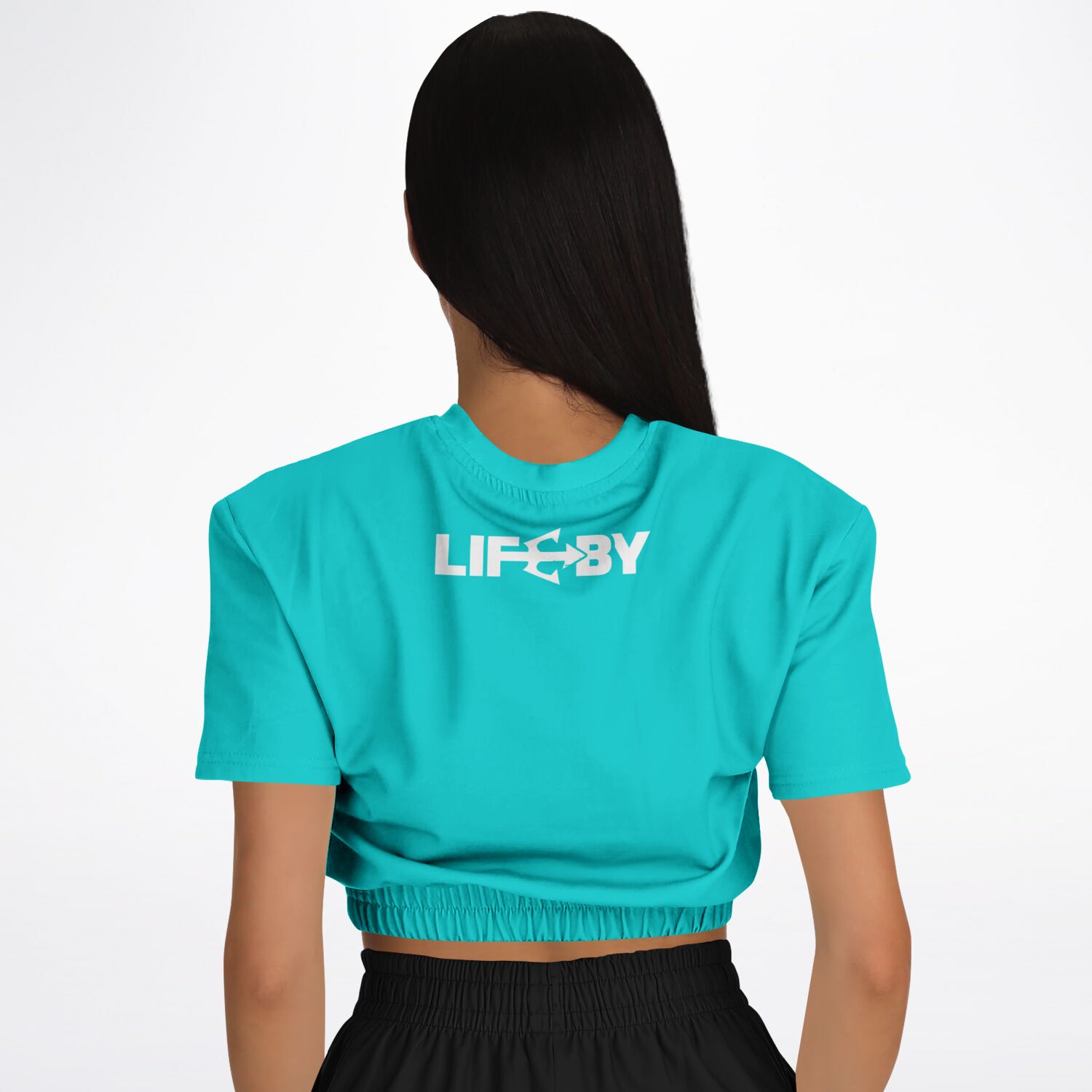 Women's LifeBy Aqua Athletic Cropped Sweatshirt - LifeBy Fitness