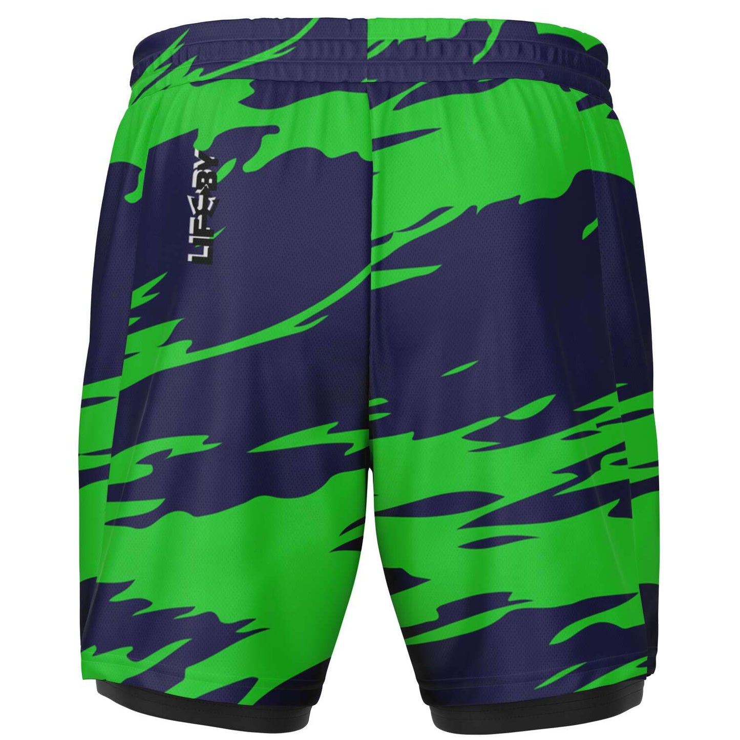 Men's LifeBy Blue-Green 2-in-1 Shorts - LifeBy Fitness