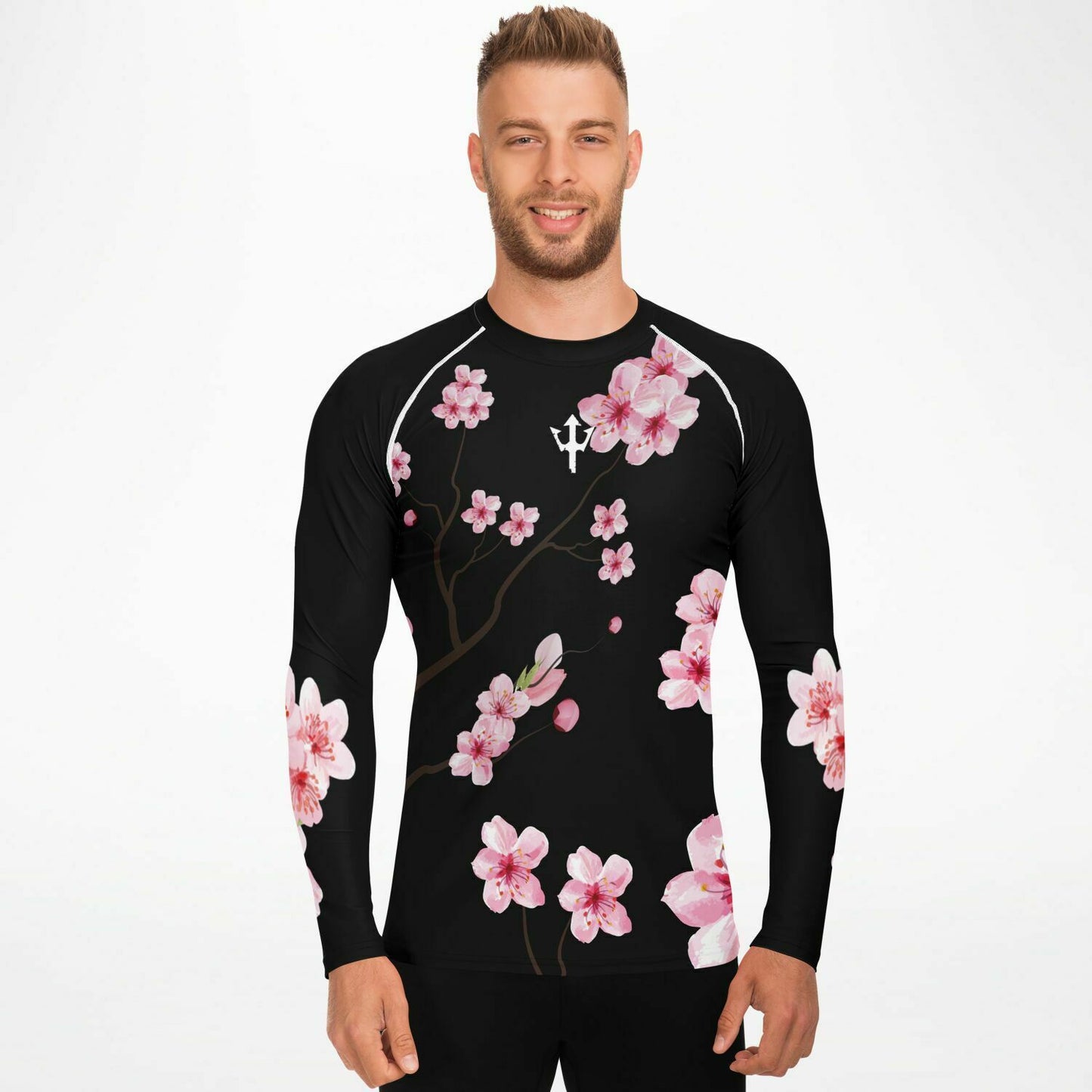 Men's LifeBy Black Cherry Blossom Rashguard - LifeBy Fitness